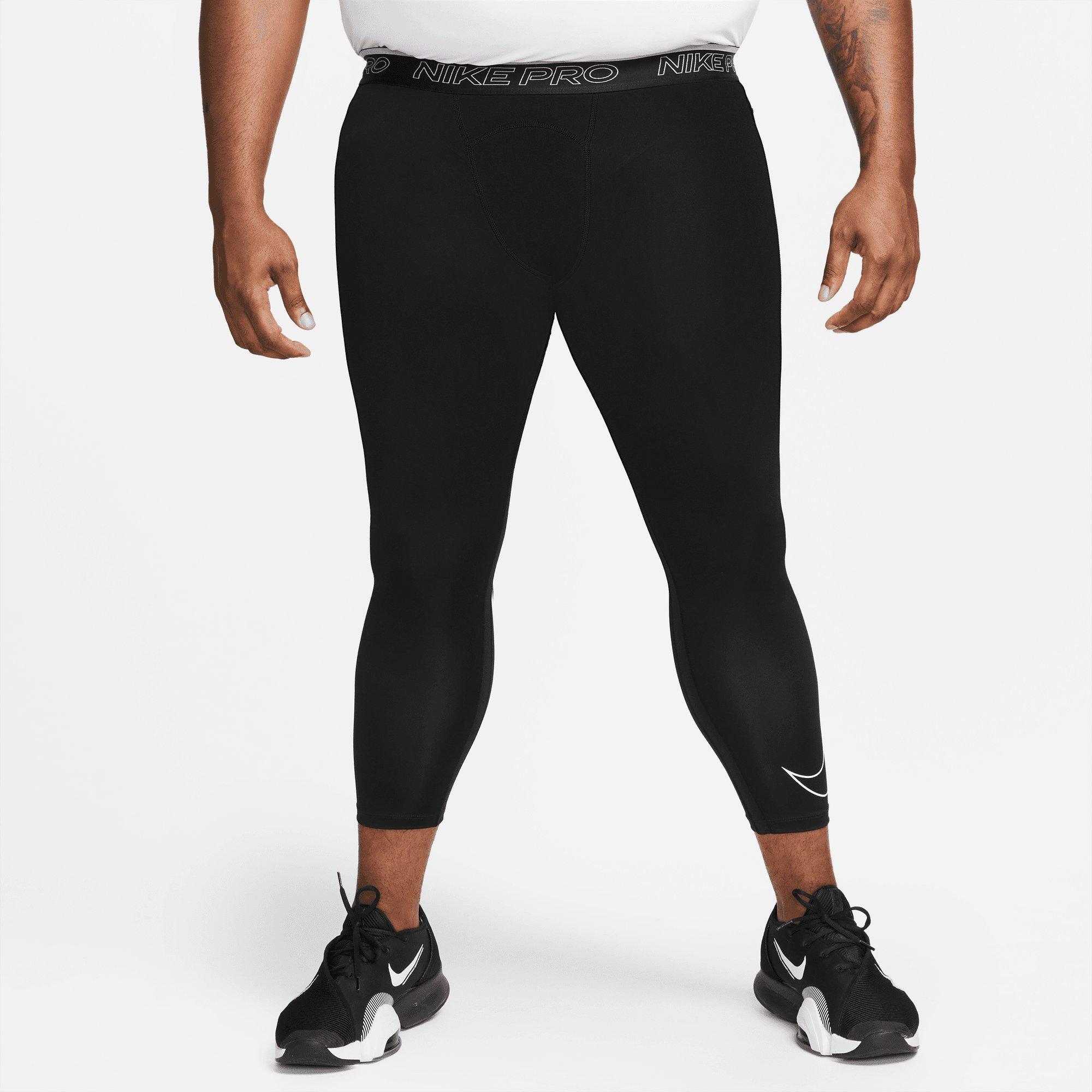 Nike Men's Pro Combat 6 Compression Shorts (Black/Dark Grey/White, Large)  