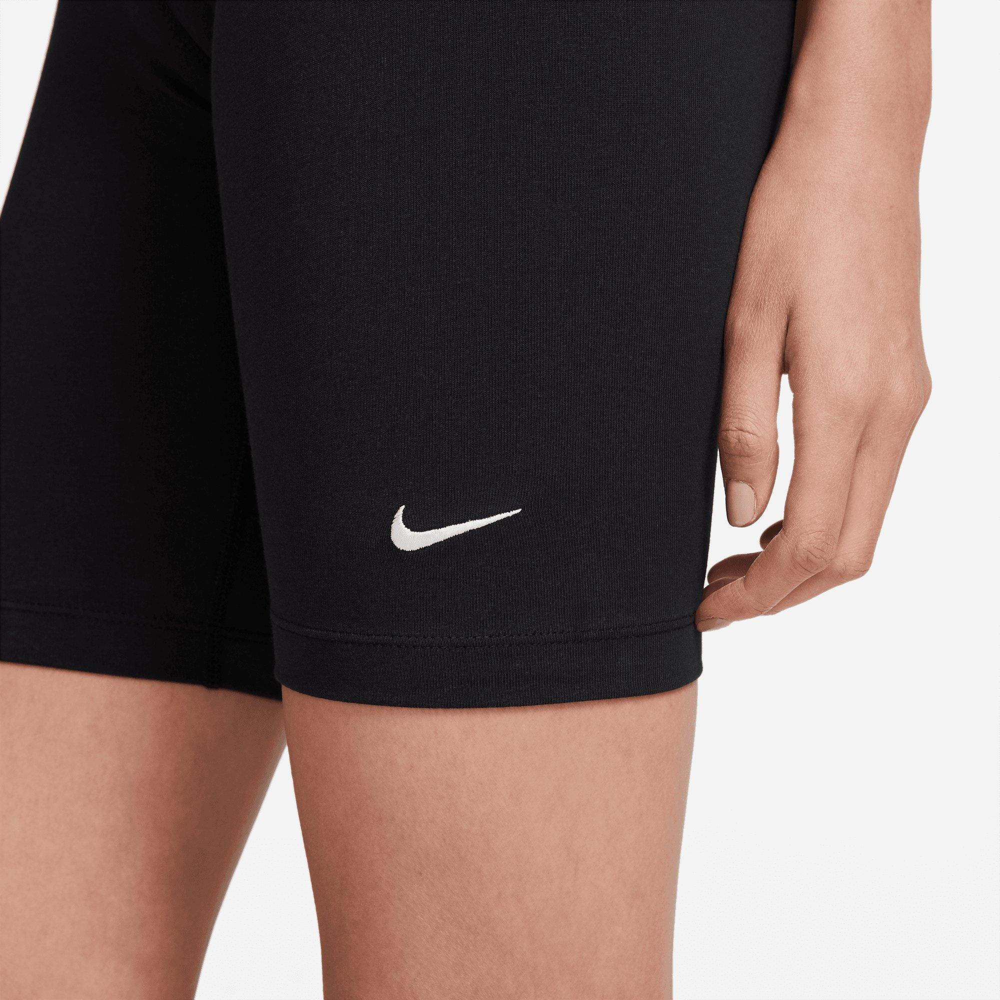 Nike Sportswear Essential Mid Rise Womens Bike Shorts - Black/White