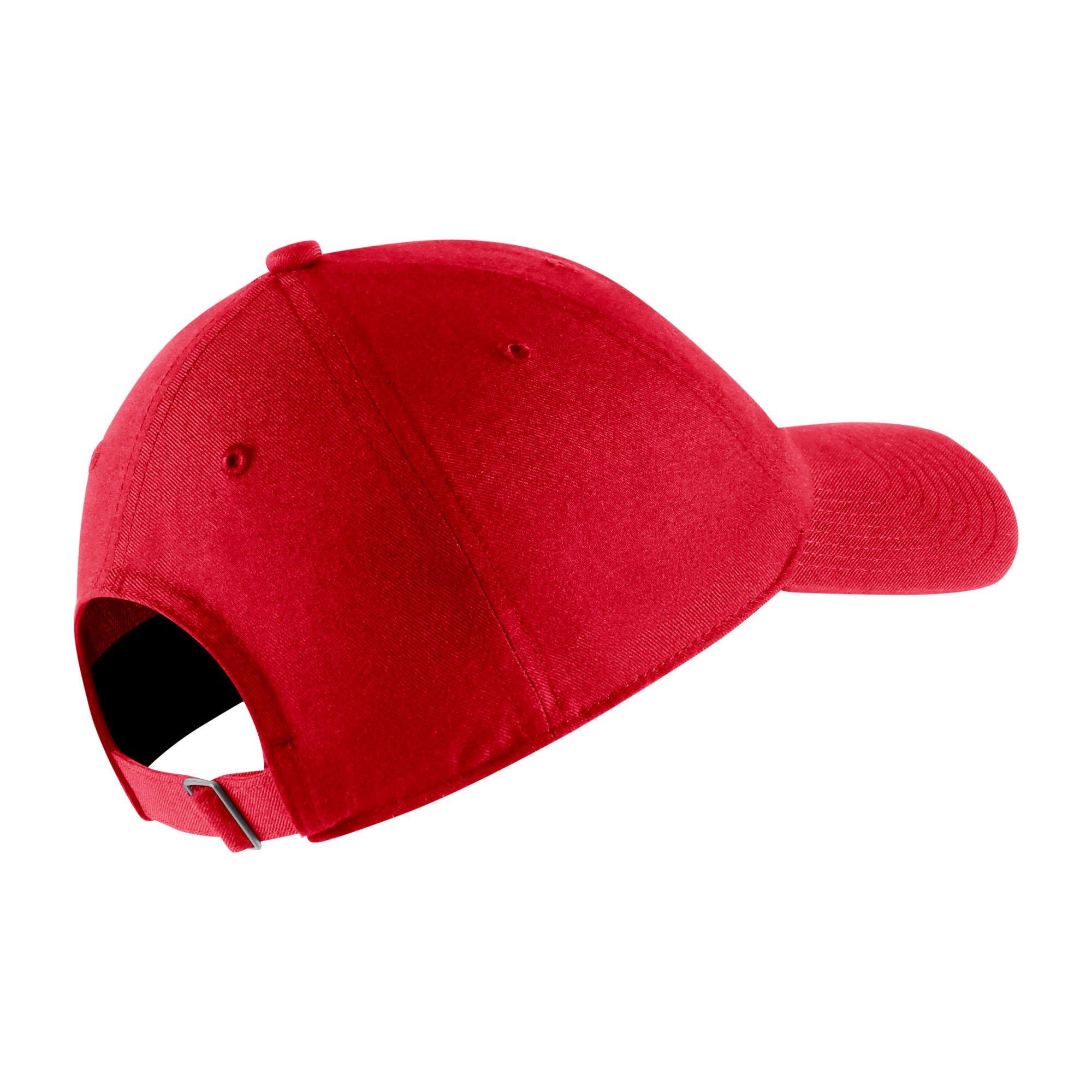 Under Armour Hat Mens Adjustable Red Strap Baseball Cap Sports Logo Cotton