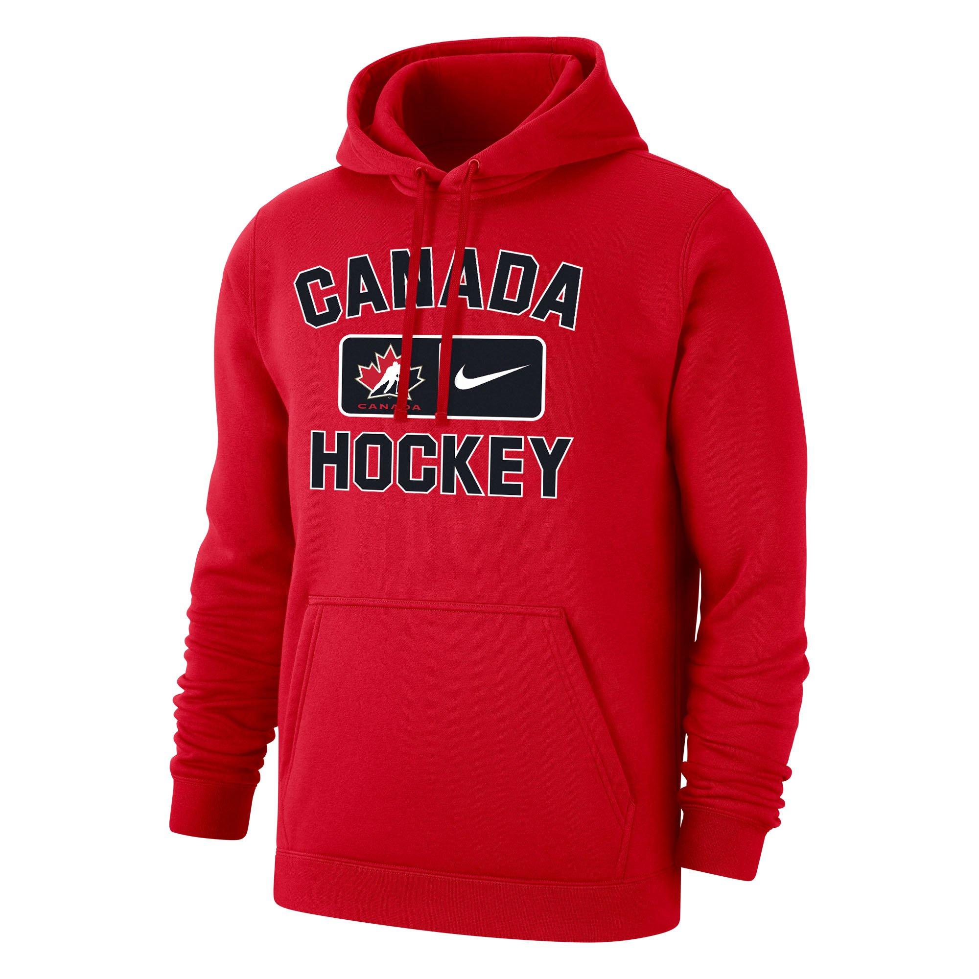 Men's Team Canada Hockey Club Fleece Pullover Hoodie from Nike