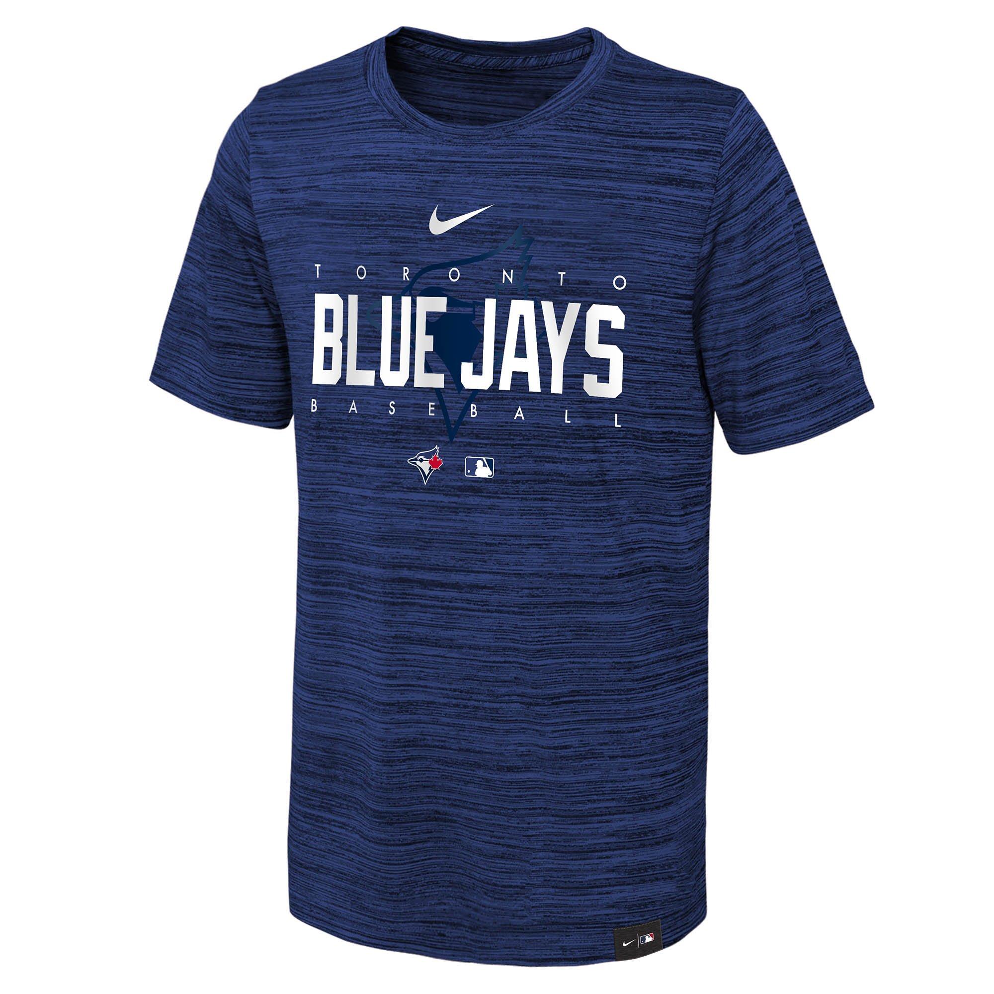 MLB Toronto Blue Jays Youth Kids' Short Sleeve T-Shirt, Blue, Assorted Sizes