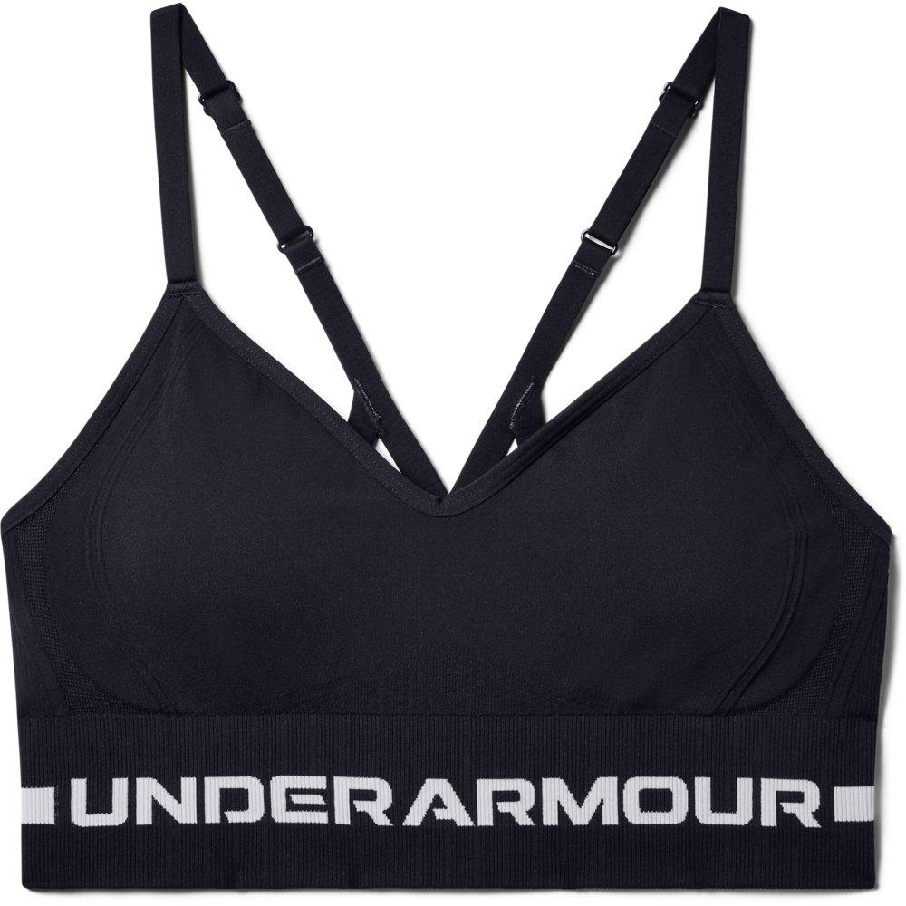  UA Seamless Low Long Bra, Gray - sports bra