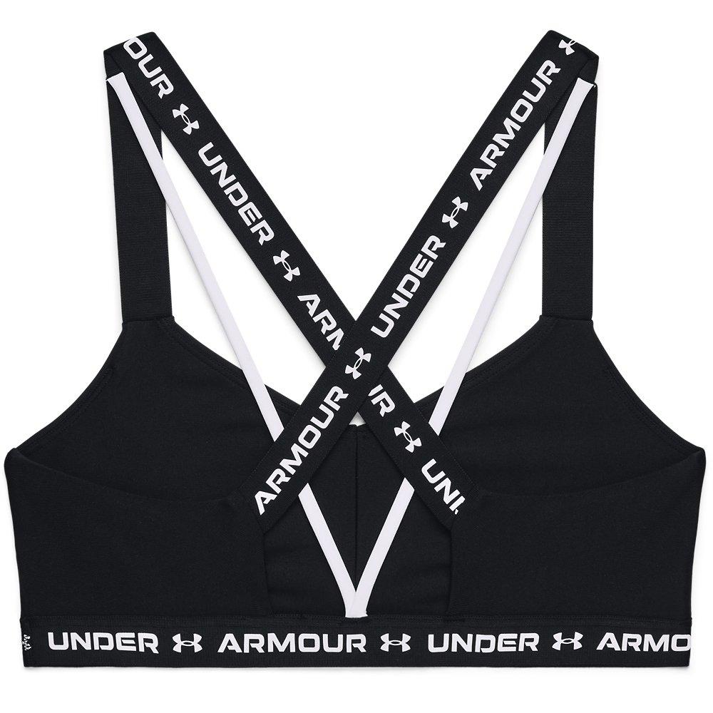 Under Armour Sports Bra Small Black Crossback Medium Support