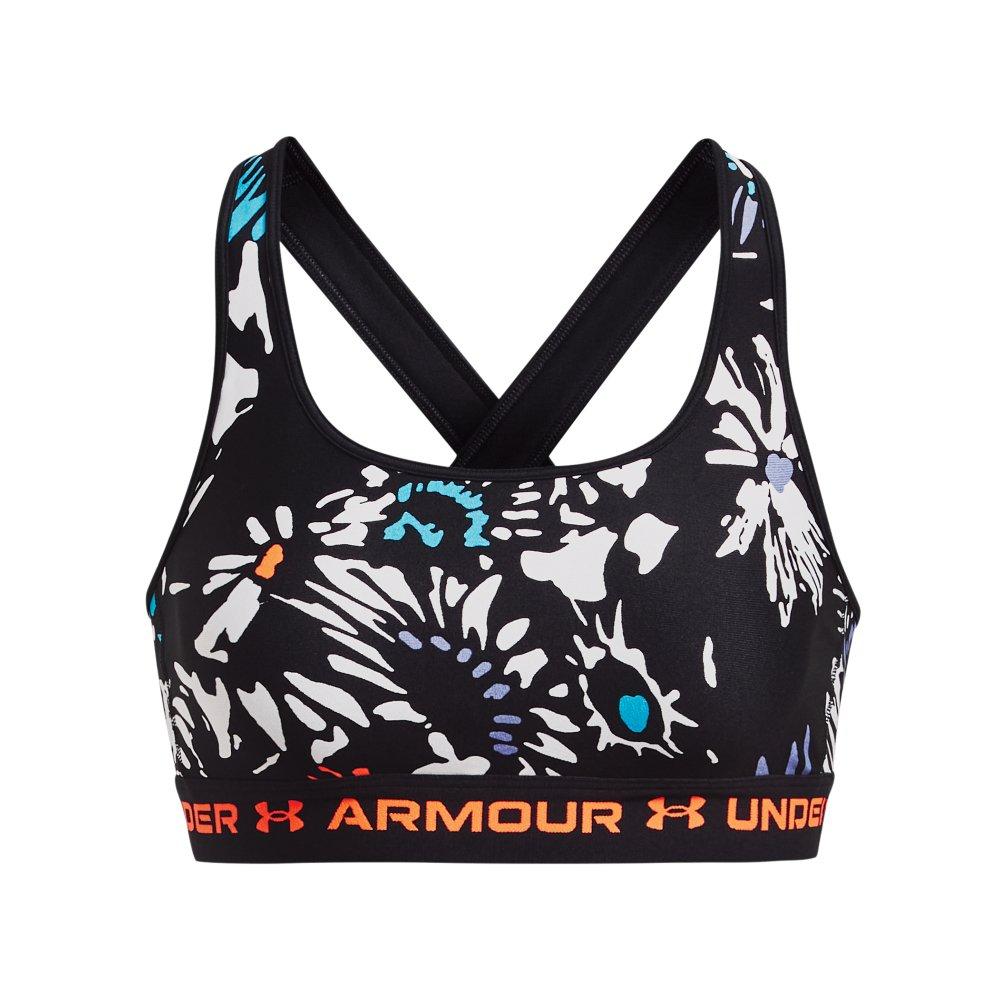 Women's Armour Mid Crossback Printed Sports Bra