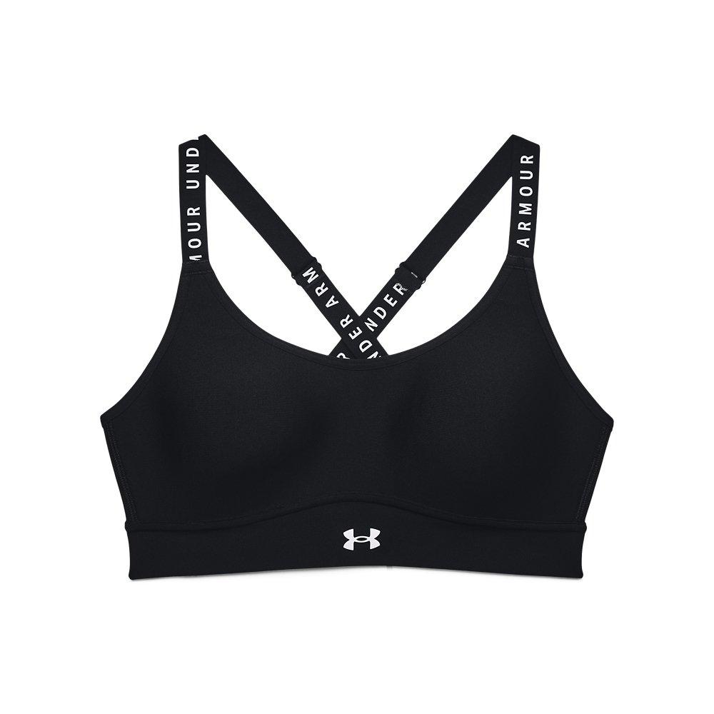 Under Armour Grey Black Sports Bra 34B NWT