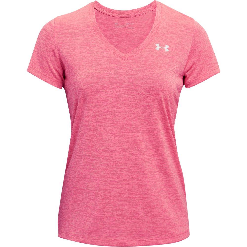 Under Armour Tech Twist Short-Sleeve V-Neck T-Shirt for Ladies - Misty  Purple/White/Metallic Silver - XS