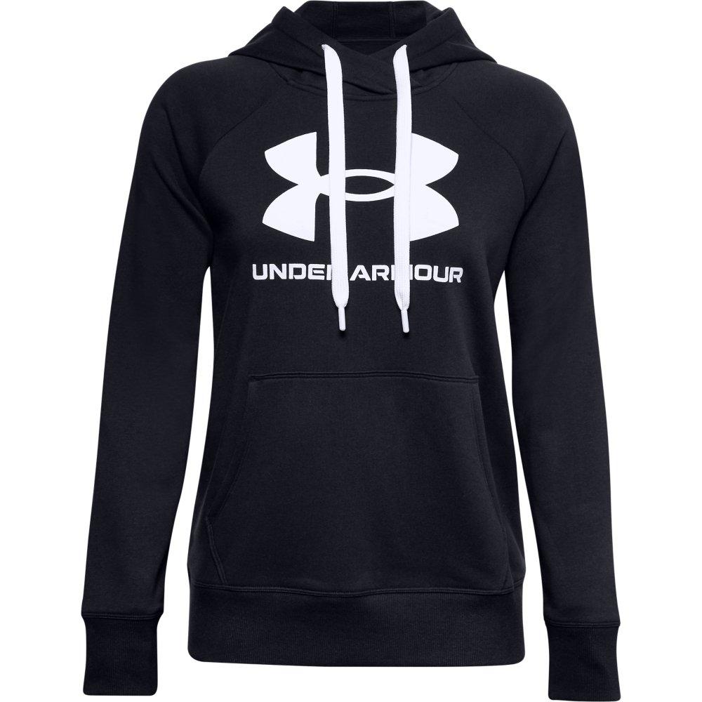 Under Armour Womens Rival Fleece Pull-Over Hoodie, (468) Sonar Blue / /  White, X-Small at  Women's Clothing store