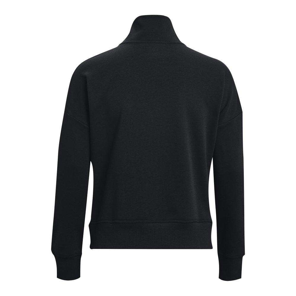 Black 1/2 Zip High Neck Sweatshirt