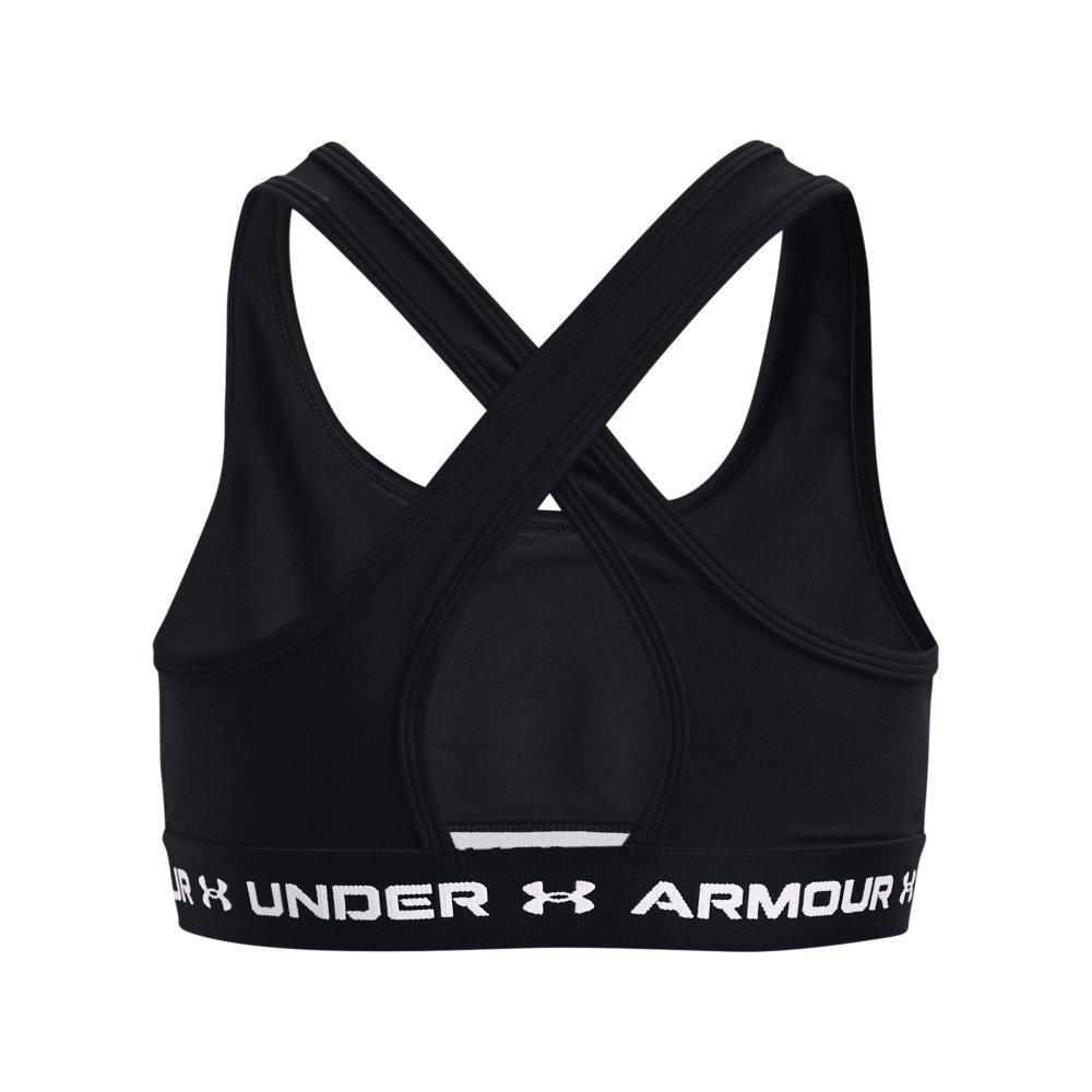 Under Armour Womens Mid Crossback Sports Bra, Rebel Pink