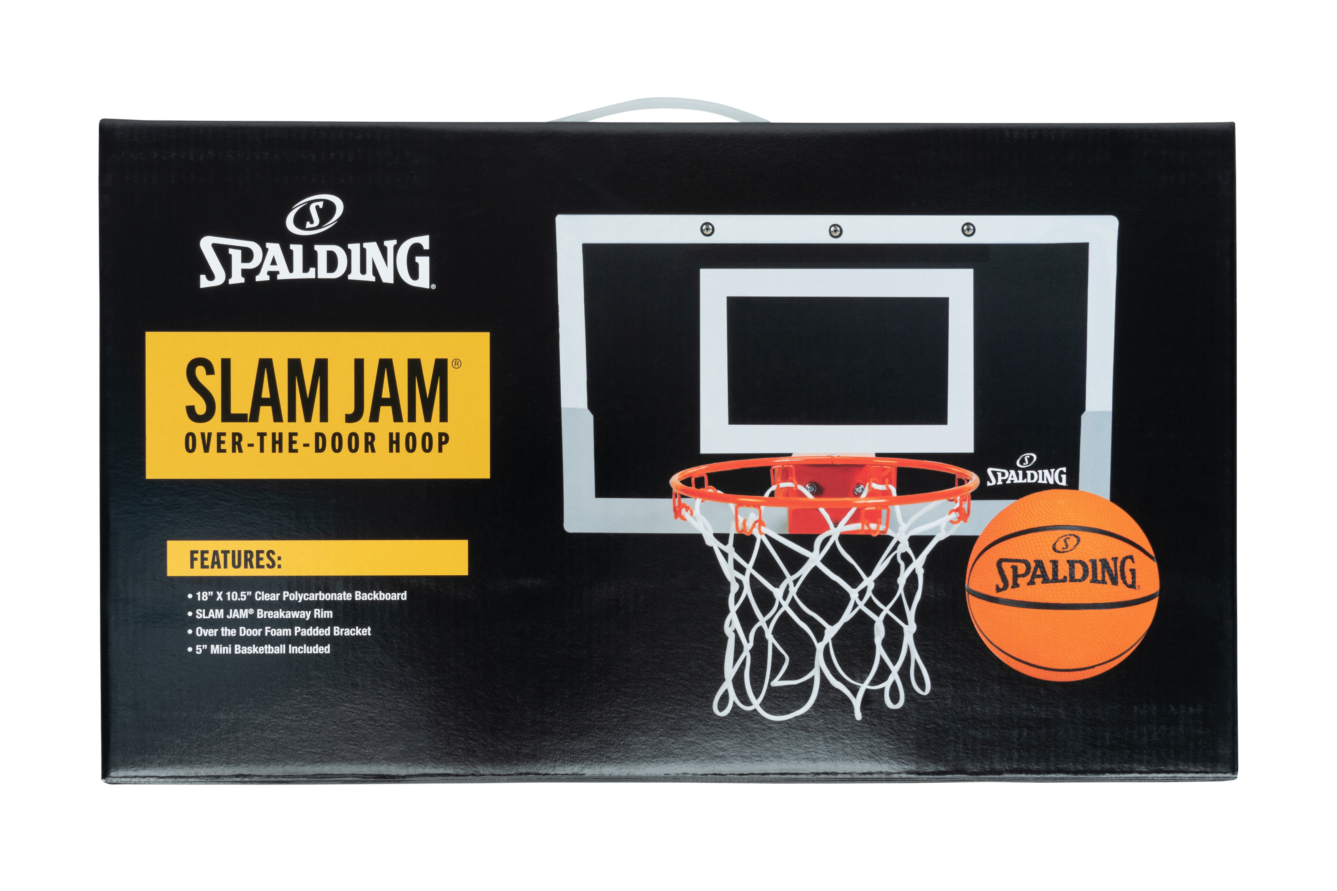 Slam Jam Over-the-Door Mini Basketball Hoop from Spalding | Team 