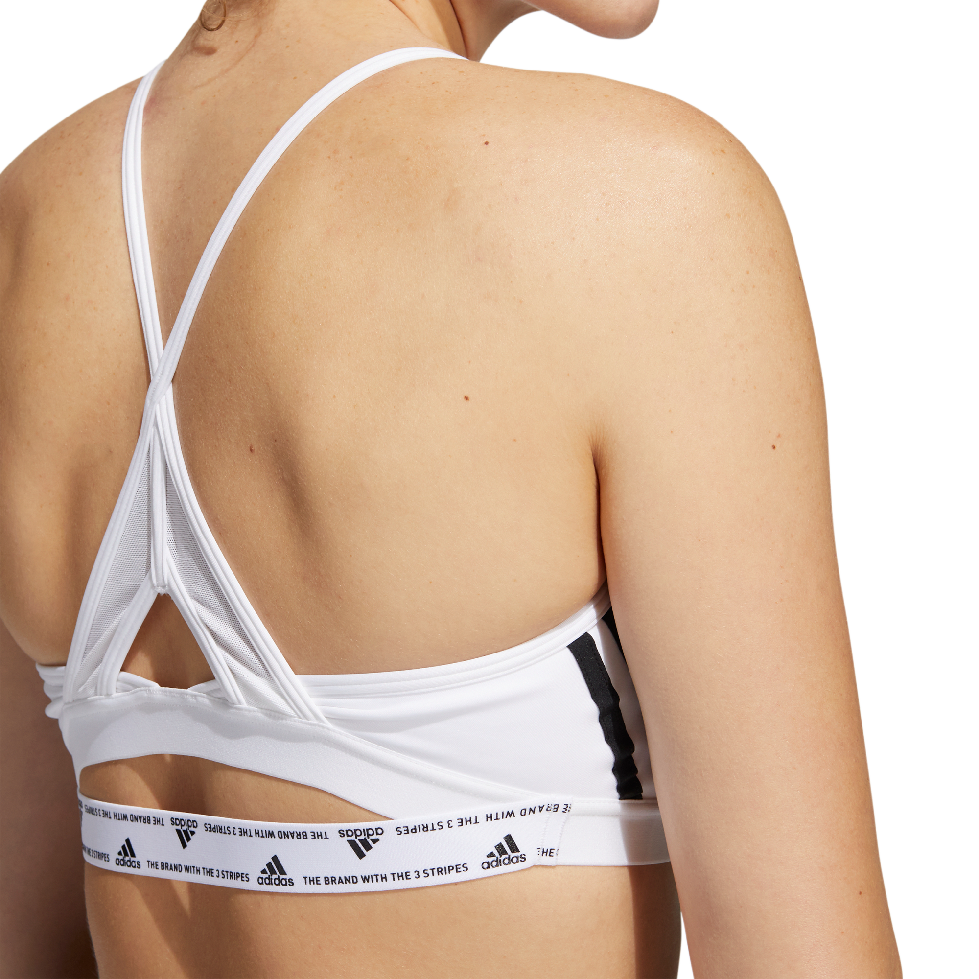 Women's Aeroreact Training Light Support 3-Stripes Sports Bra