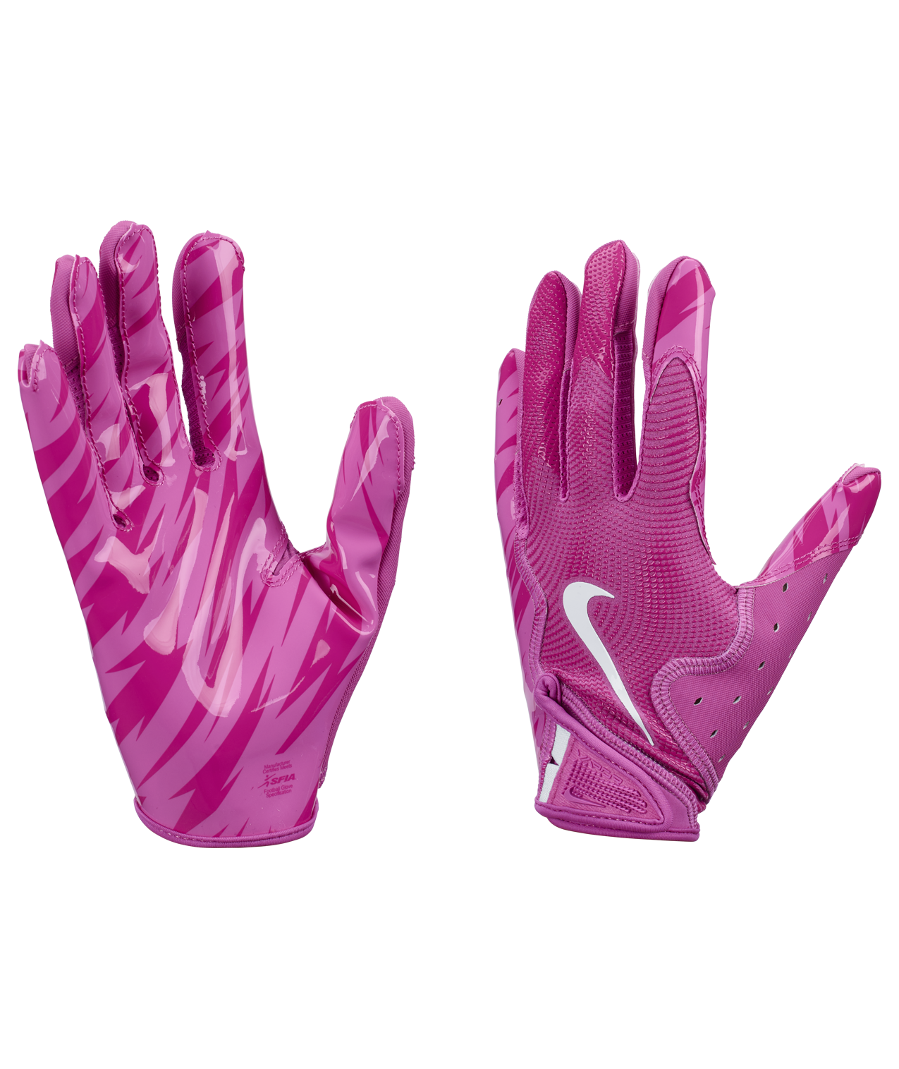 Pink nike football gloves hotsell