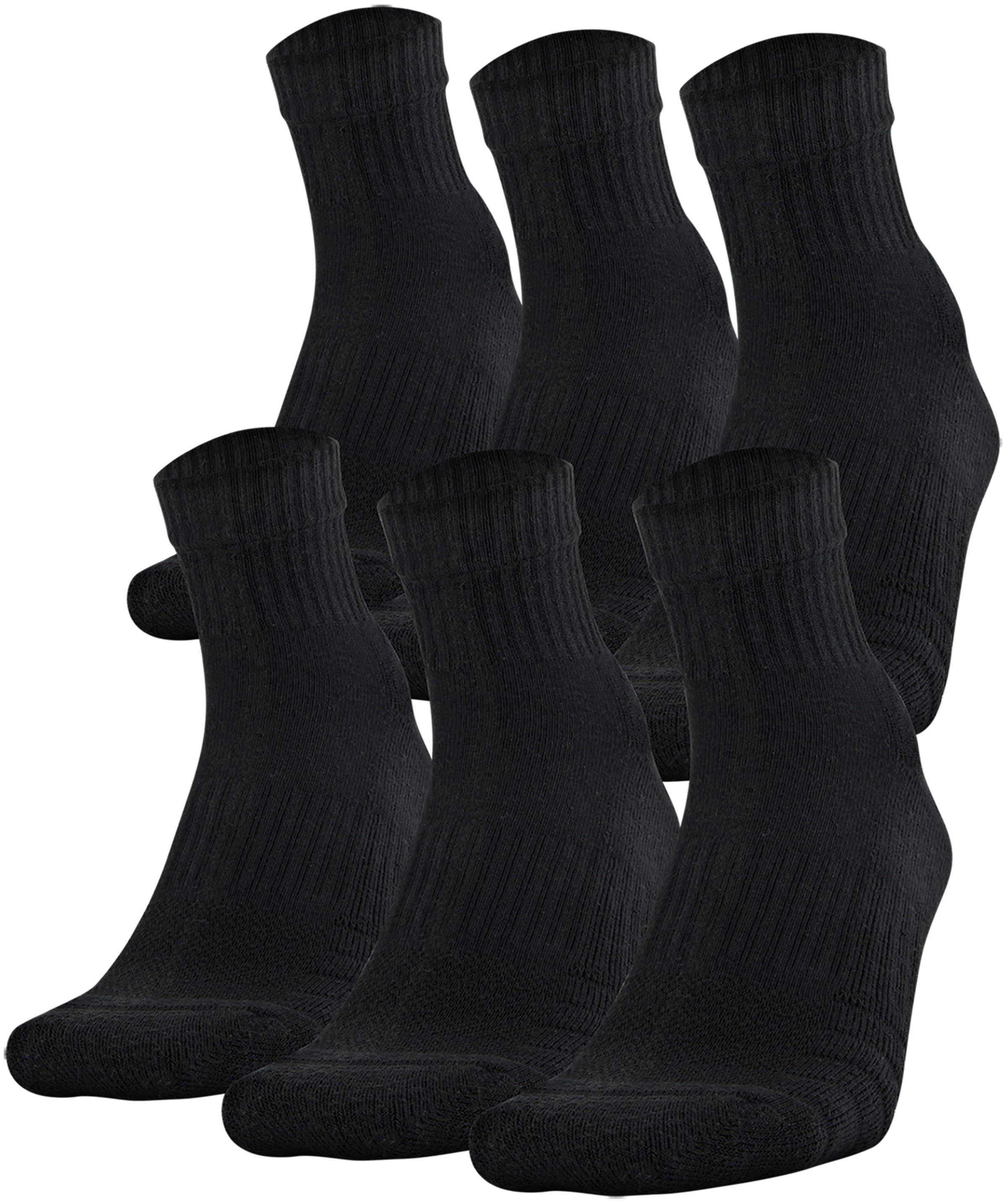 Under Armour Training White Cotton Low Cut 6-Pack Socks