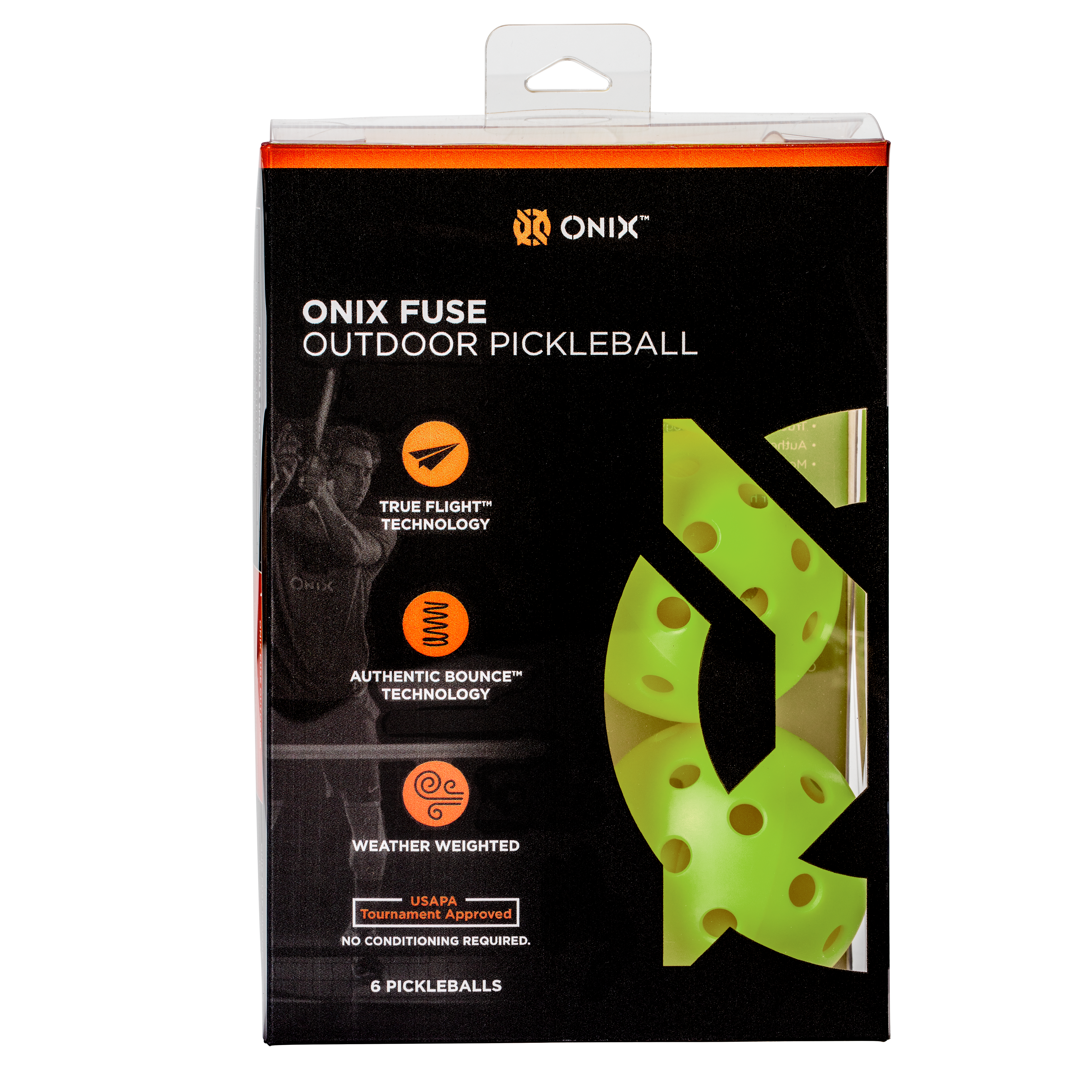 Fuse G2 Outdoor Pickleball Balls, 6-Pack