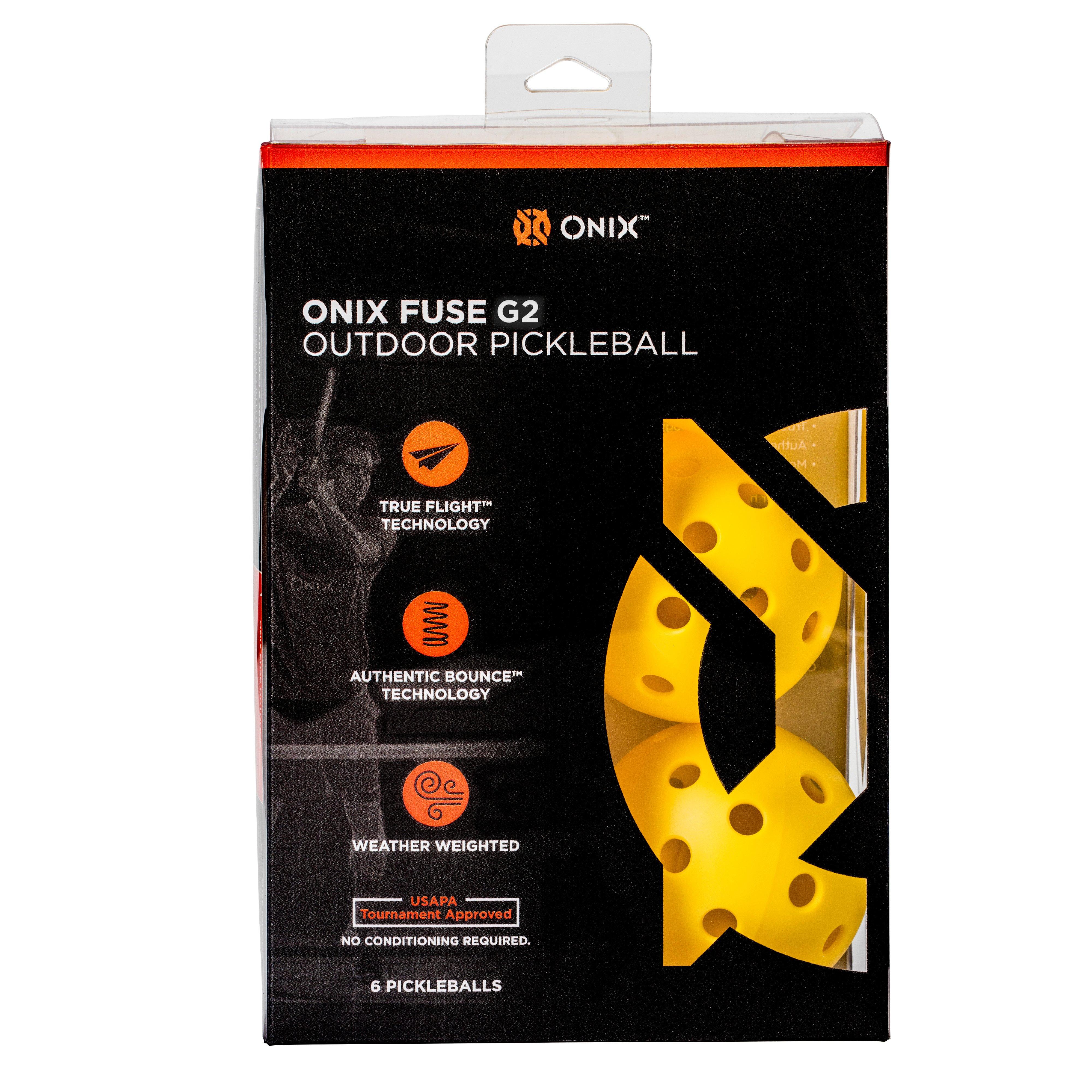 Fuse G2 Outdoor Pickleball Balls, 6-Pack
