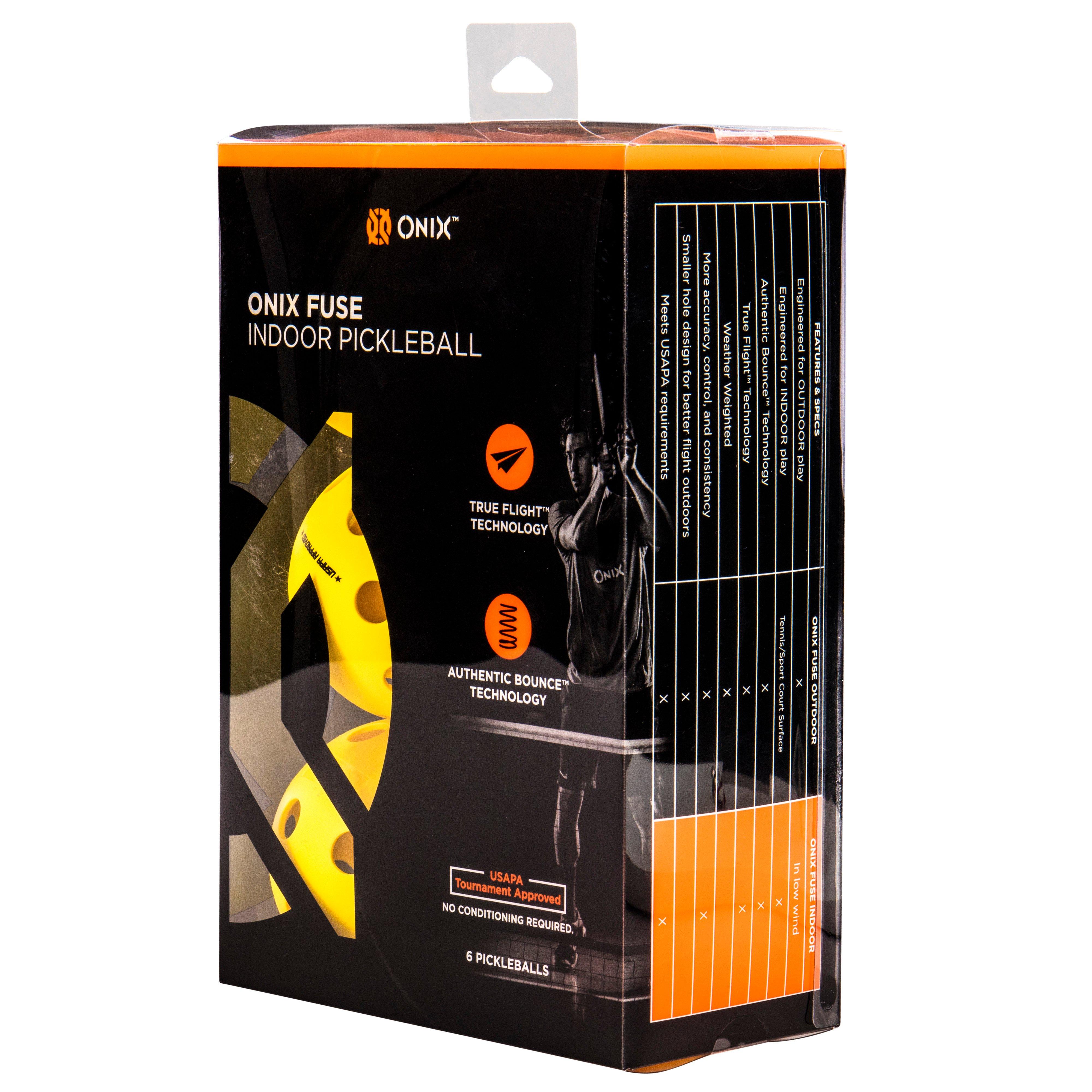 Fuse Indoor Pickleball Balls, 6-Pack