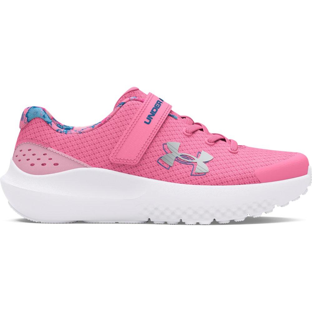 Girls Surge 4 AC Print Pre School Running Shoes