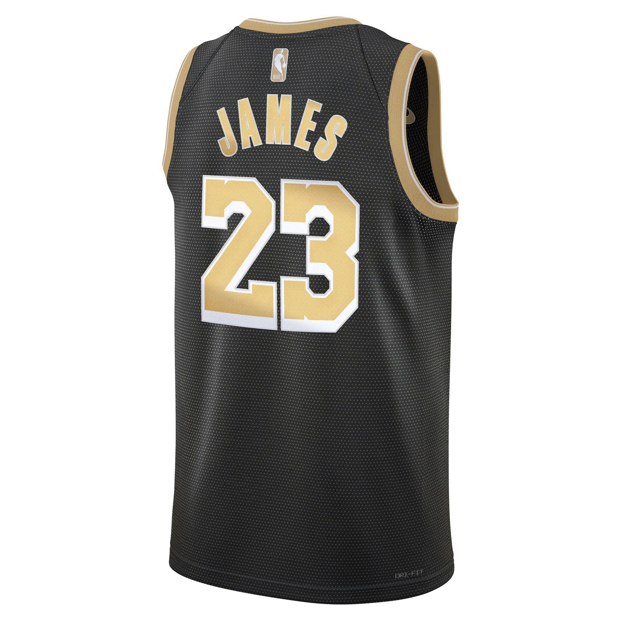 Lebron james black and gold hotsell