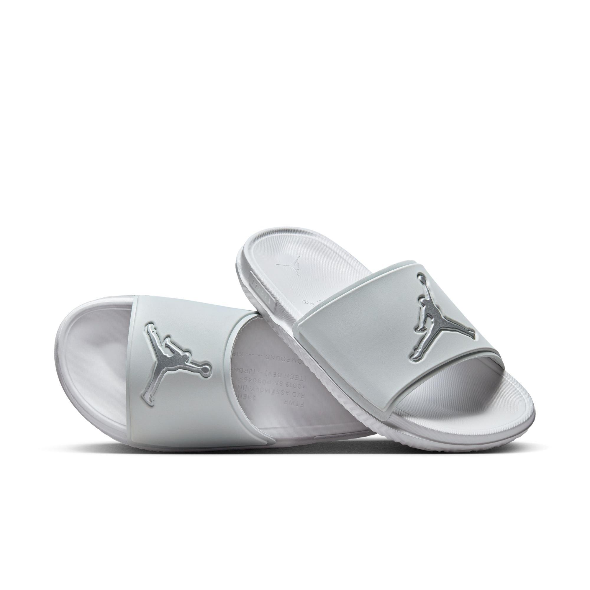 Gray jordan slides on sale