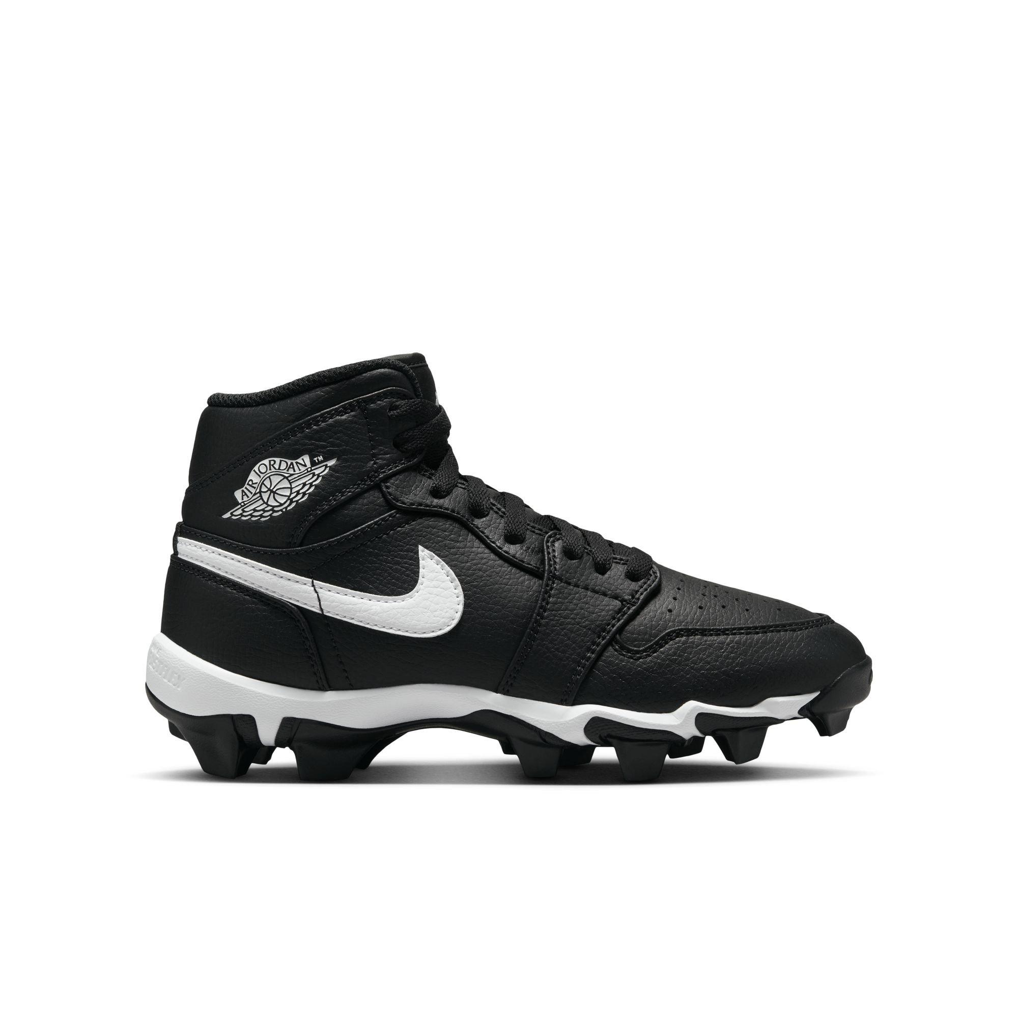 Boys Jordan 1 Mid GS Cleats