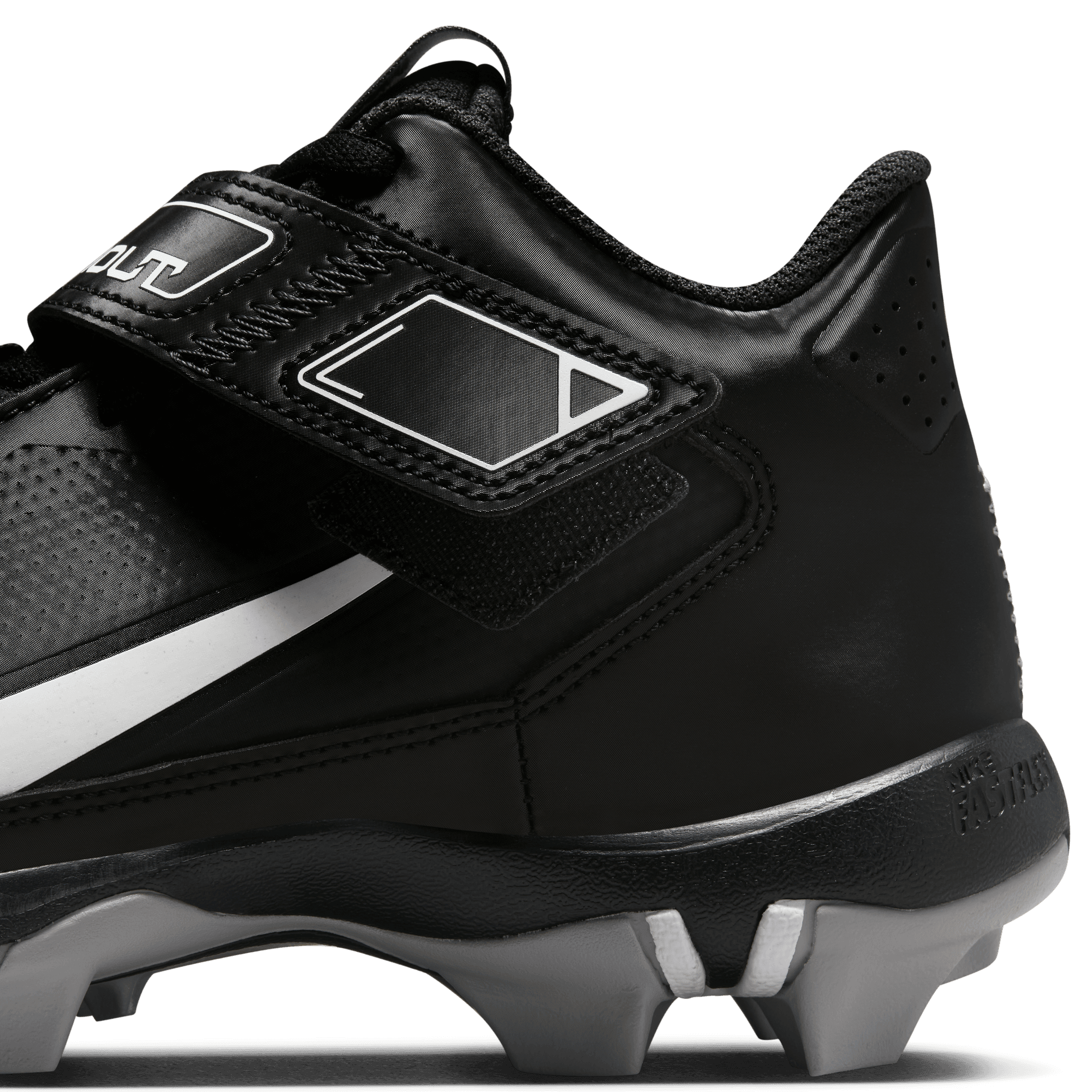 Kids' force trout 5 pro outlet keystone baseball cleats gray