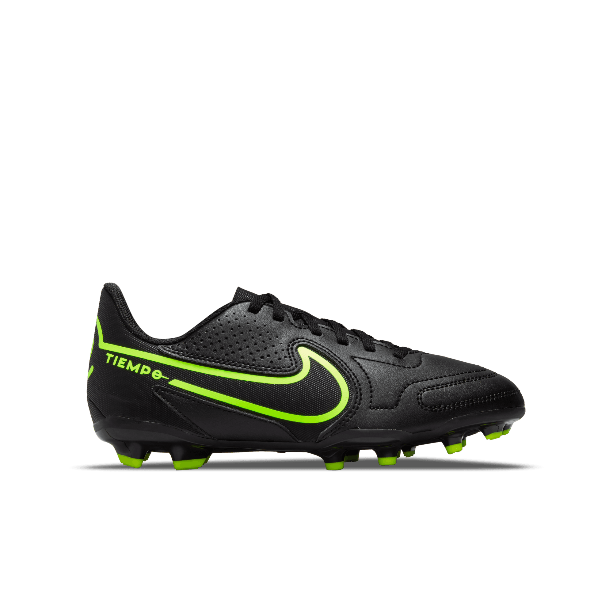 Black and clearance green soccer cleats