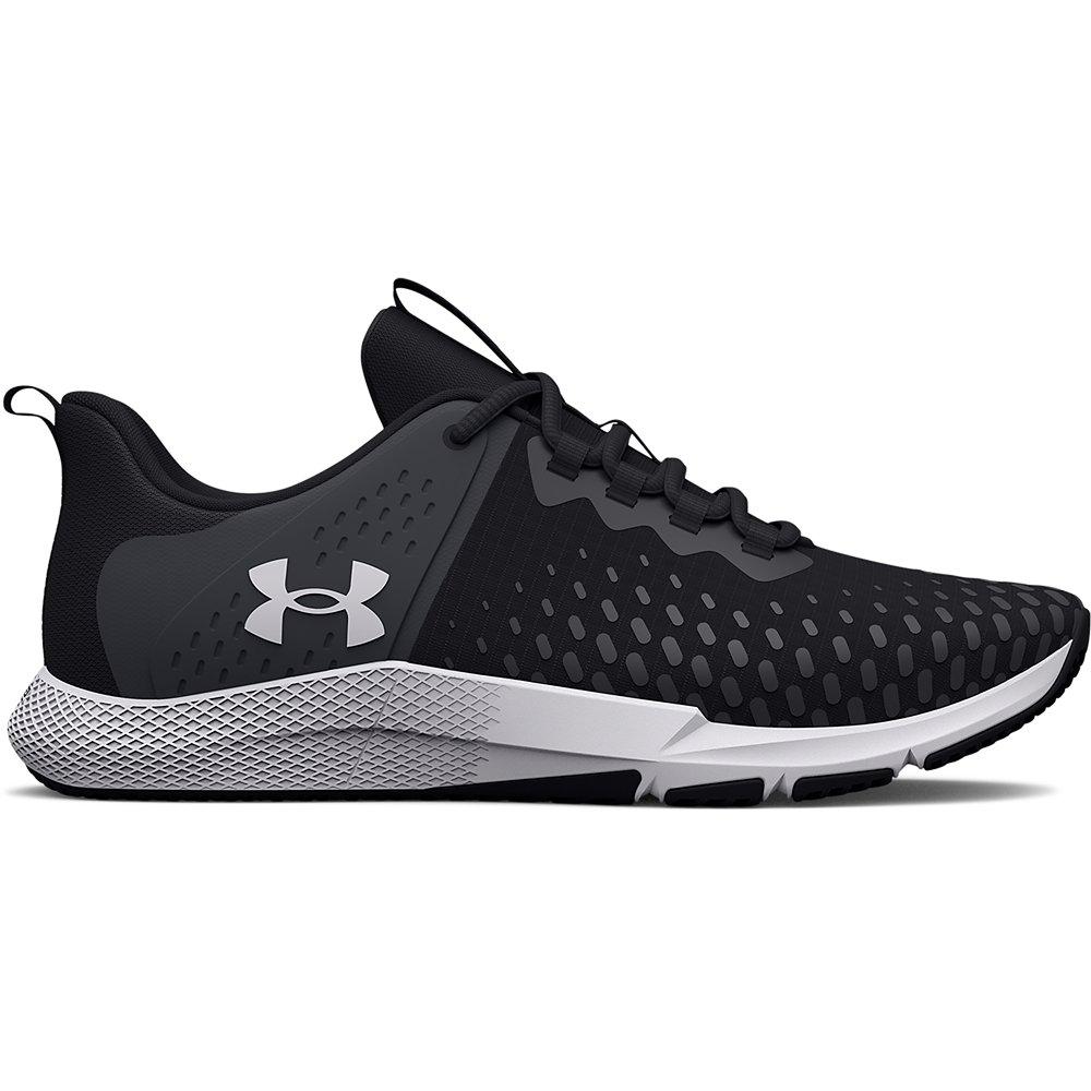 Under Armour Men's Charged Assert 10 Running Shoe, (101) White/White/Black,  14 