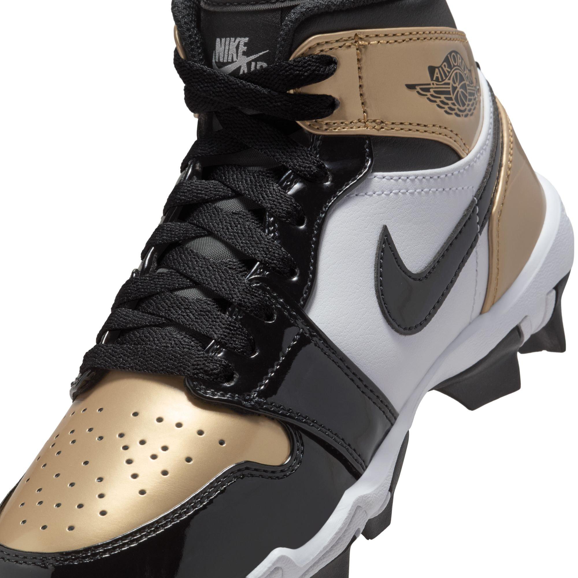 Kids' Grade School Jordan 1 Mid Football Cleats