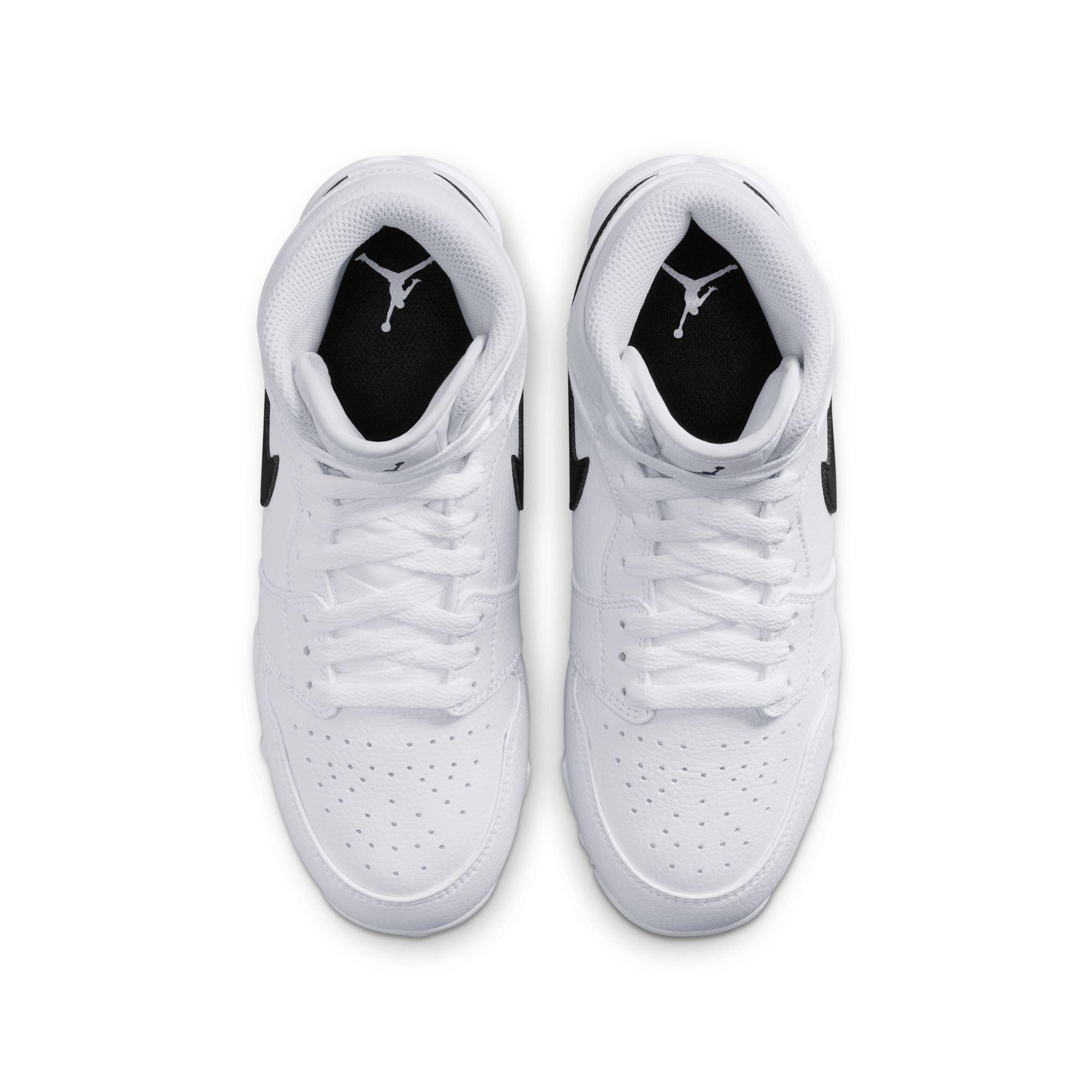 Kids' Grade School Jordan 1 Mid Football Cleats