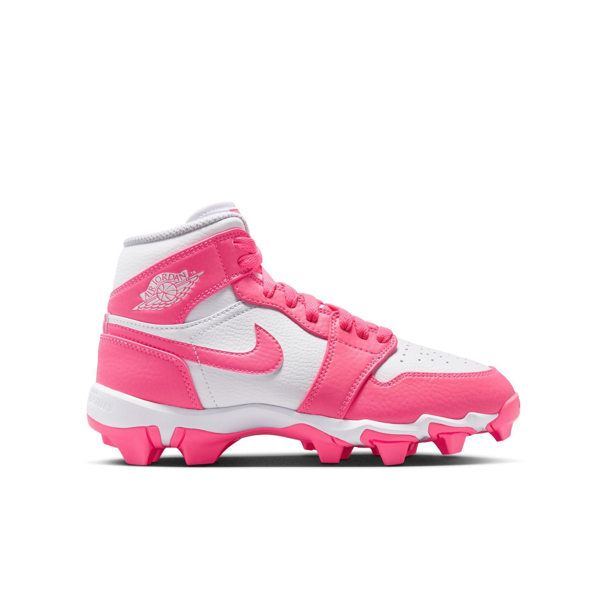 Kids' Grade School Jordan 1 Mid Football Cleats
