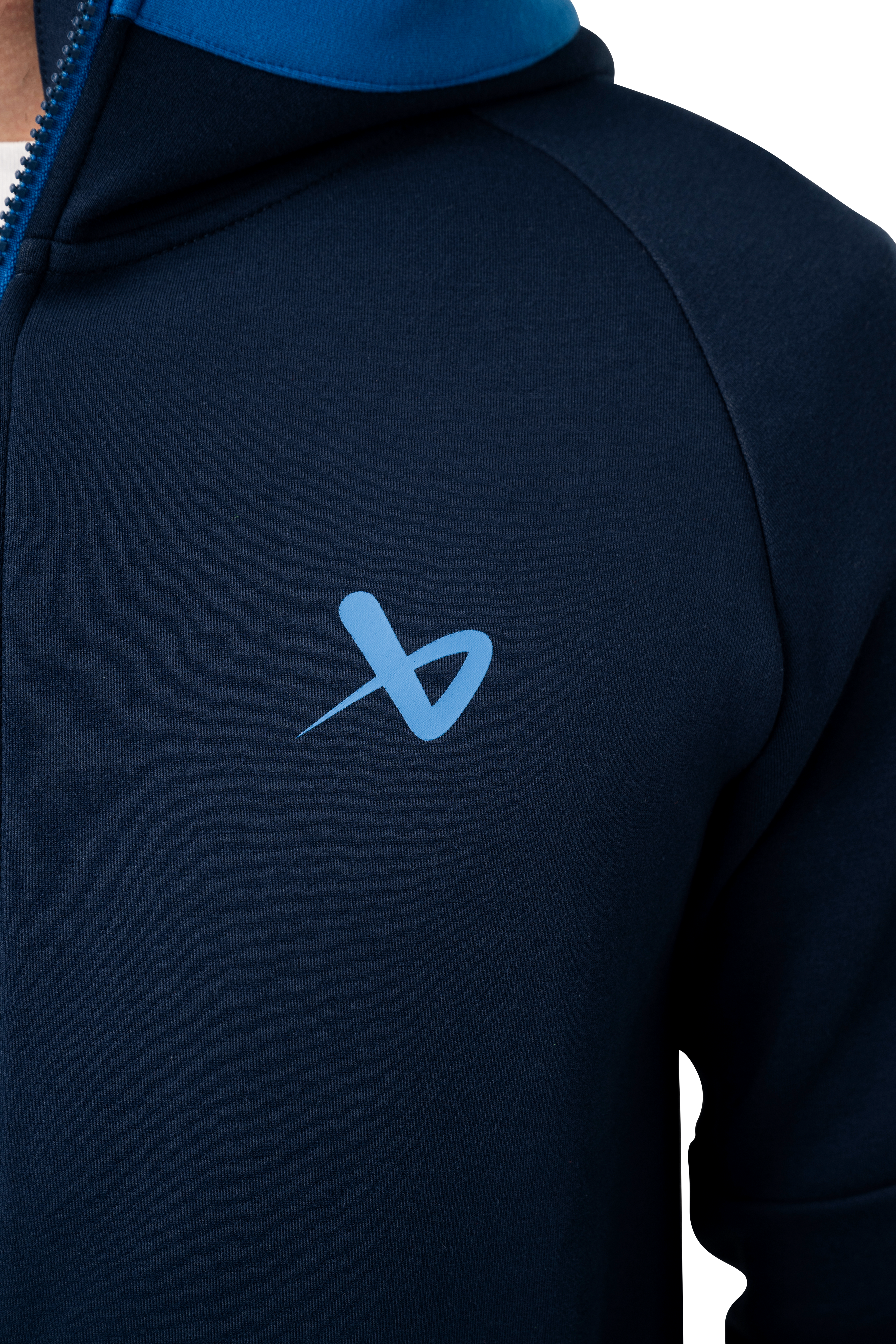 Men's Fleece Colorblock Full Zip Hoodie