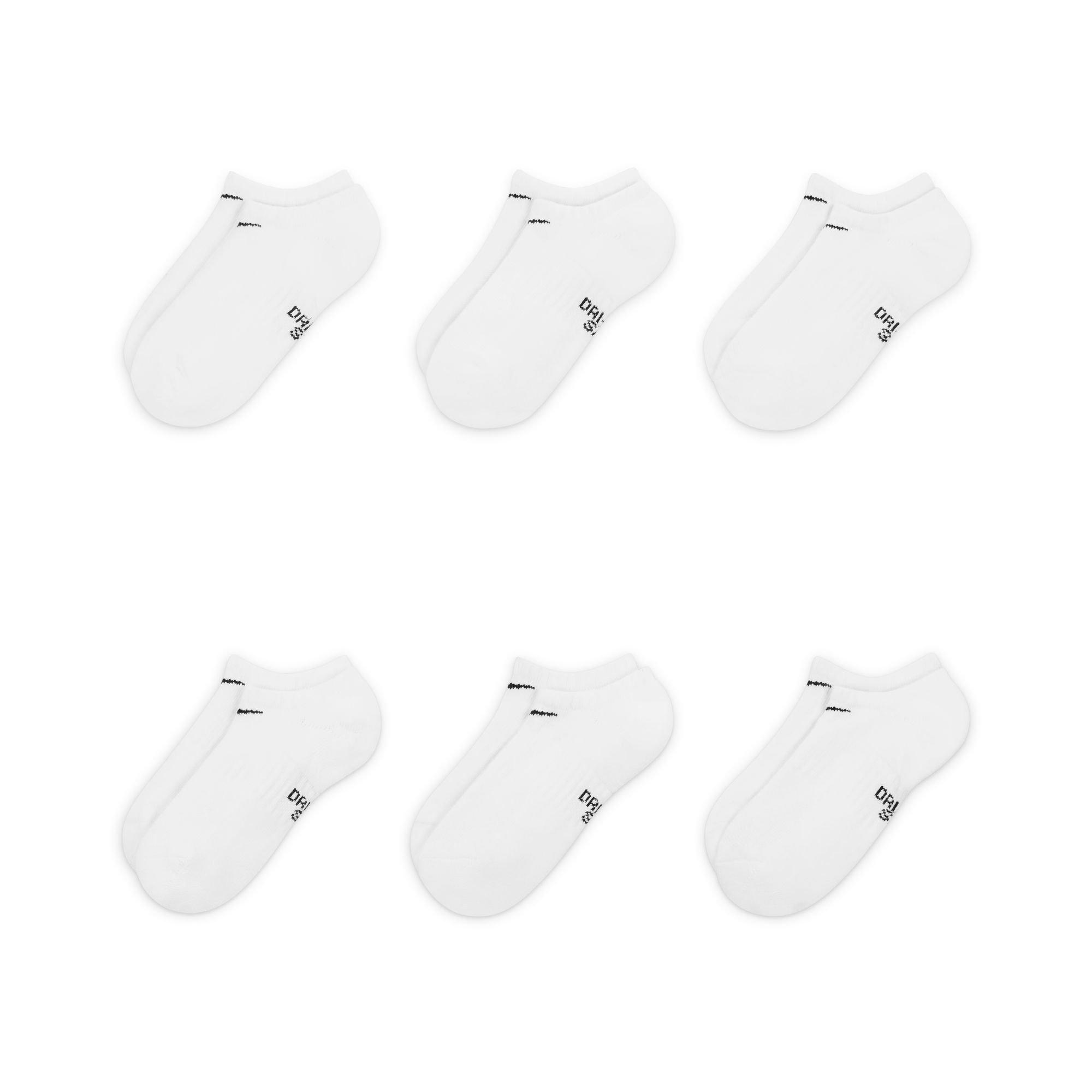 Youth Everyday Cushioned No-Show Socks, 6 Pack