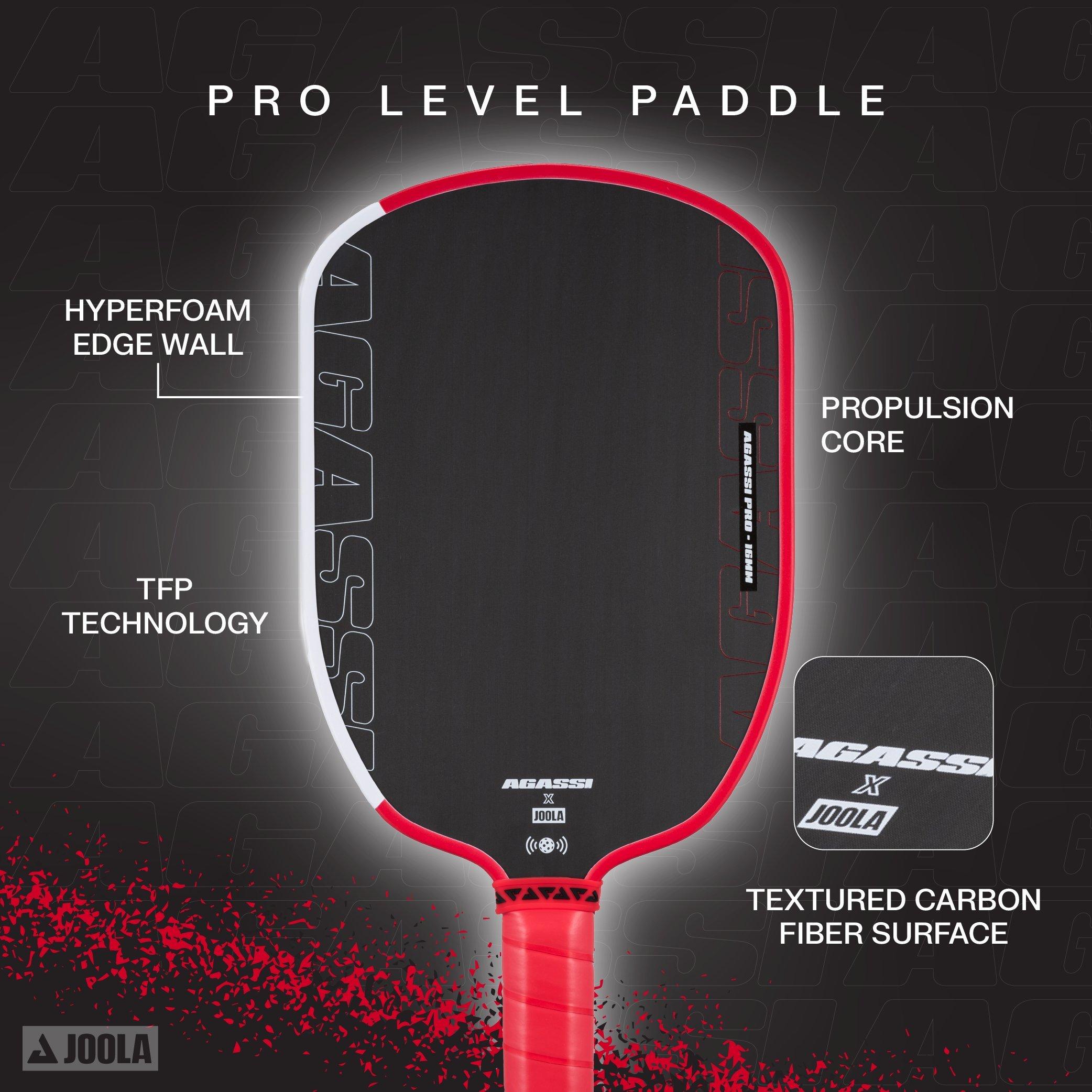 Andre Agassi Pro Pickleball USAP/UPA Paddle, 16mm