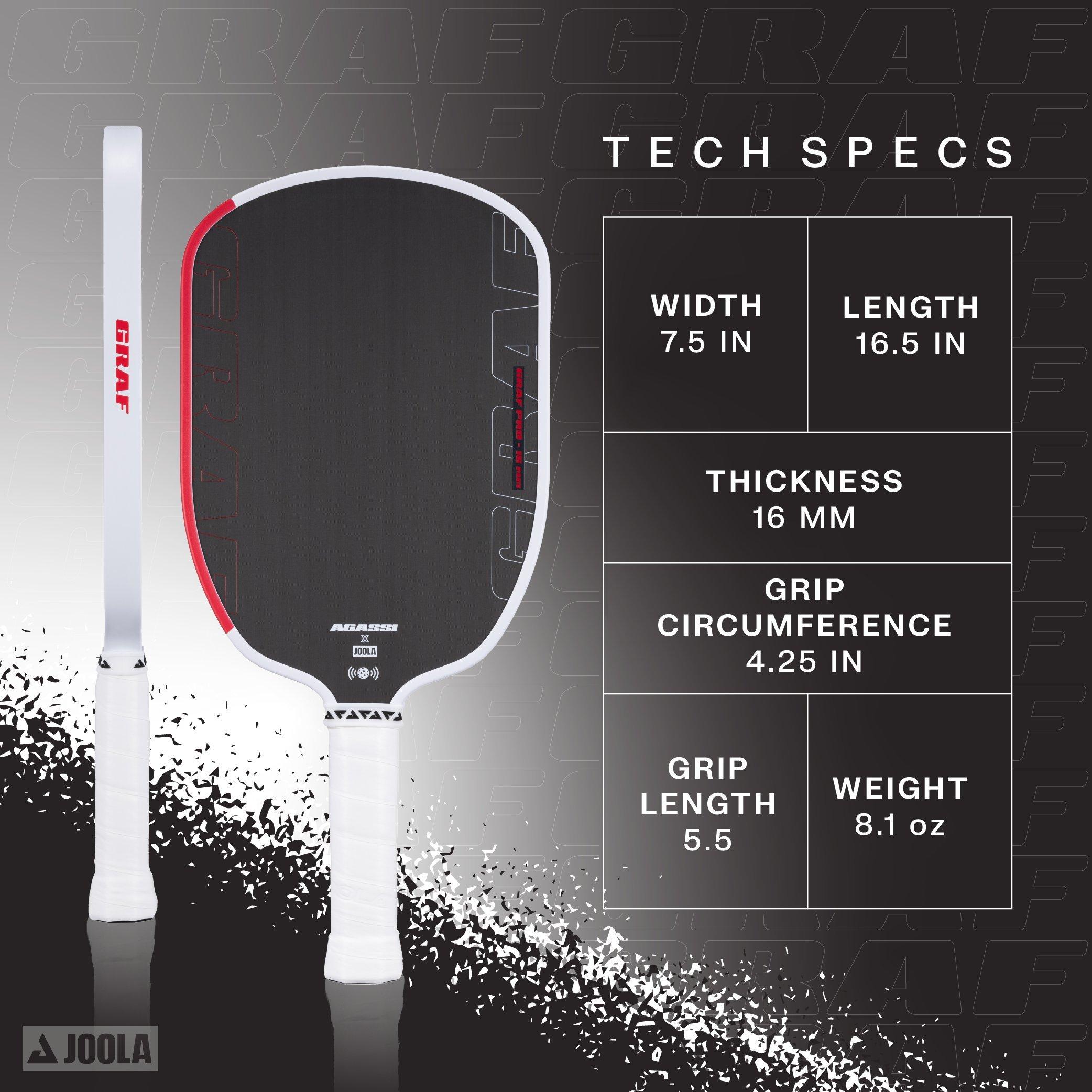 Steffi Graf Pro USAP/UPA Pickleball Paddle, 16mm