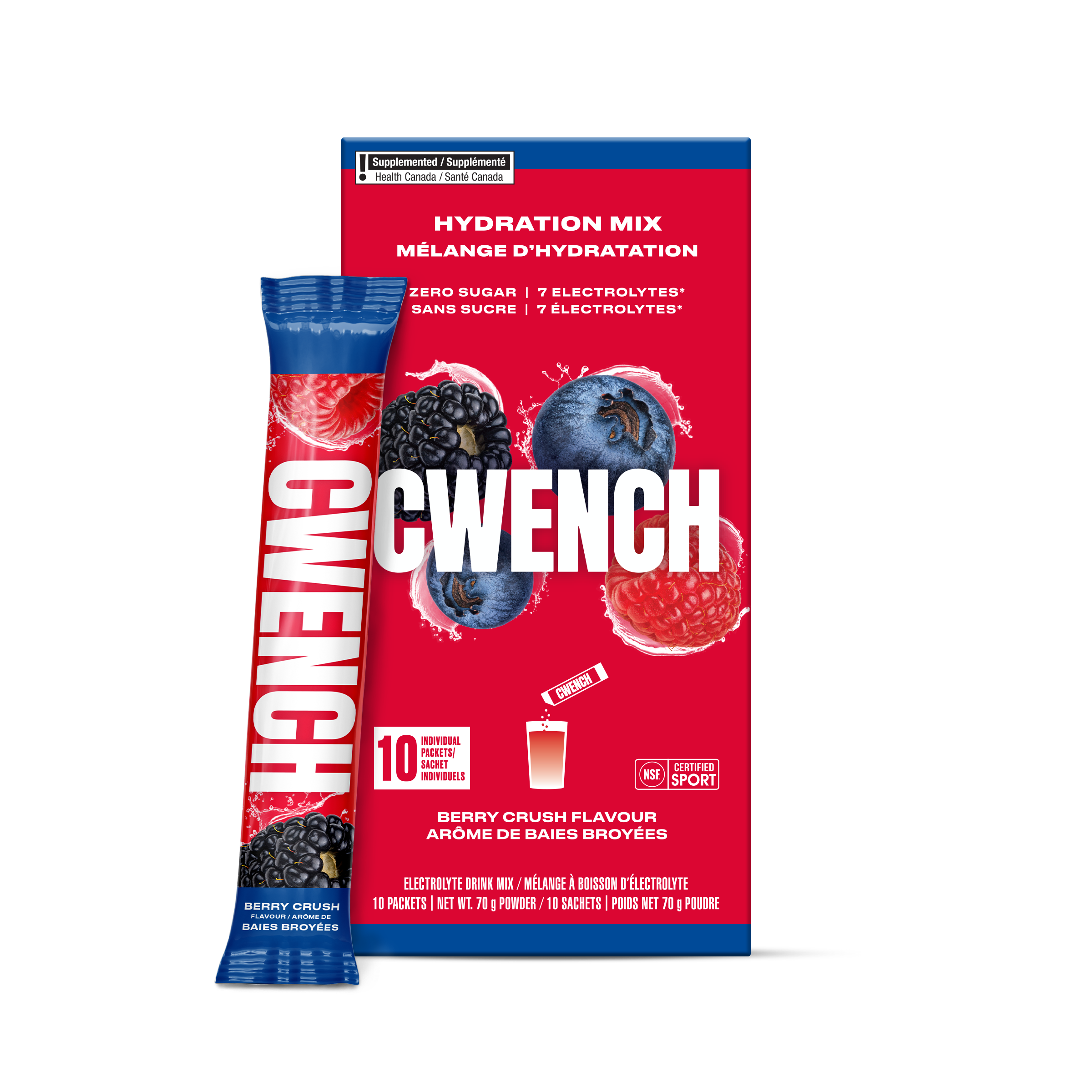 Berry Crush Sports Hydration Mix, 10 Pack