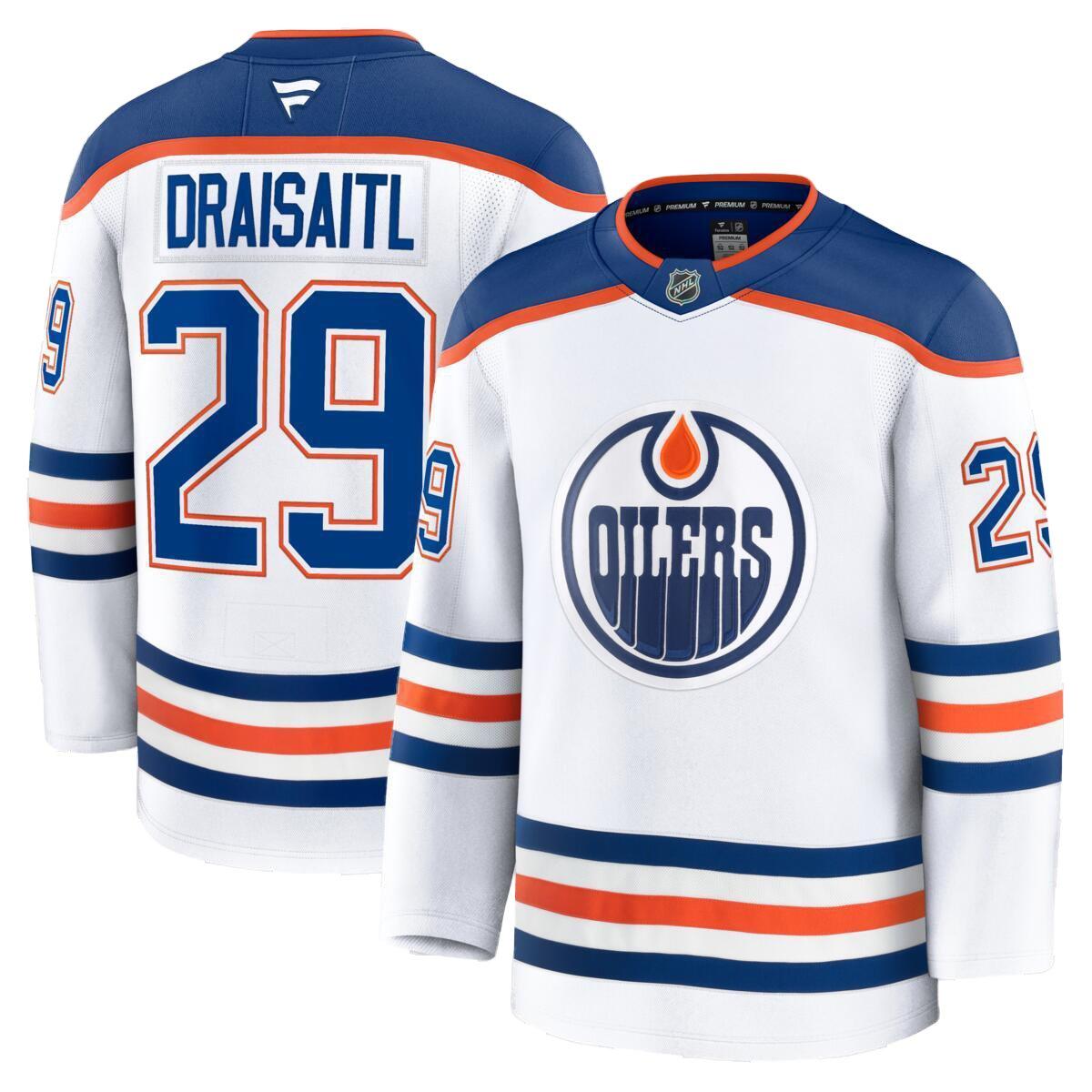 Men's Edmonton Oilers Leon Draisaitl Premium Away Jersey