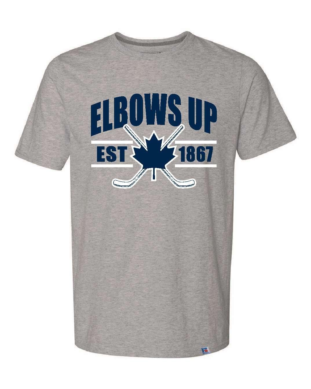 Men's Elbows Up Canada 1867 Face Off Short Sleeve T-Shirt