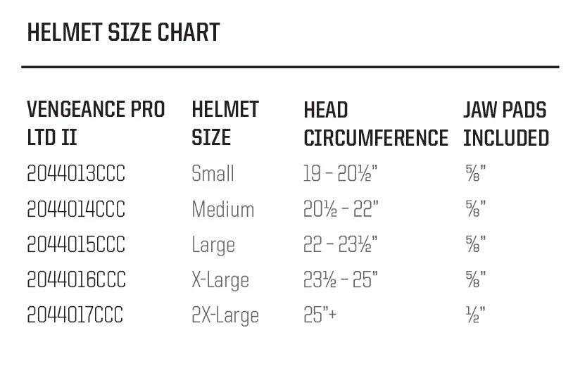 Varsity Vengeance Pro LTD II Football Helmet