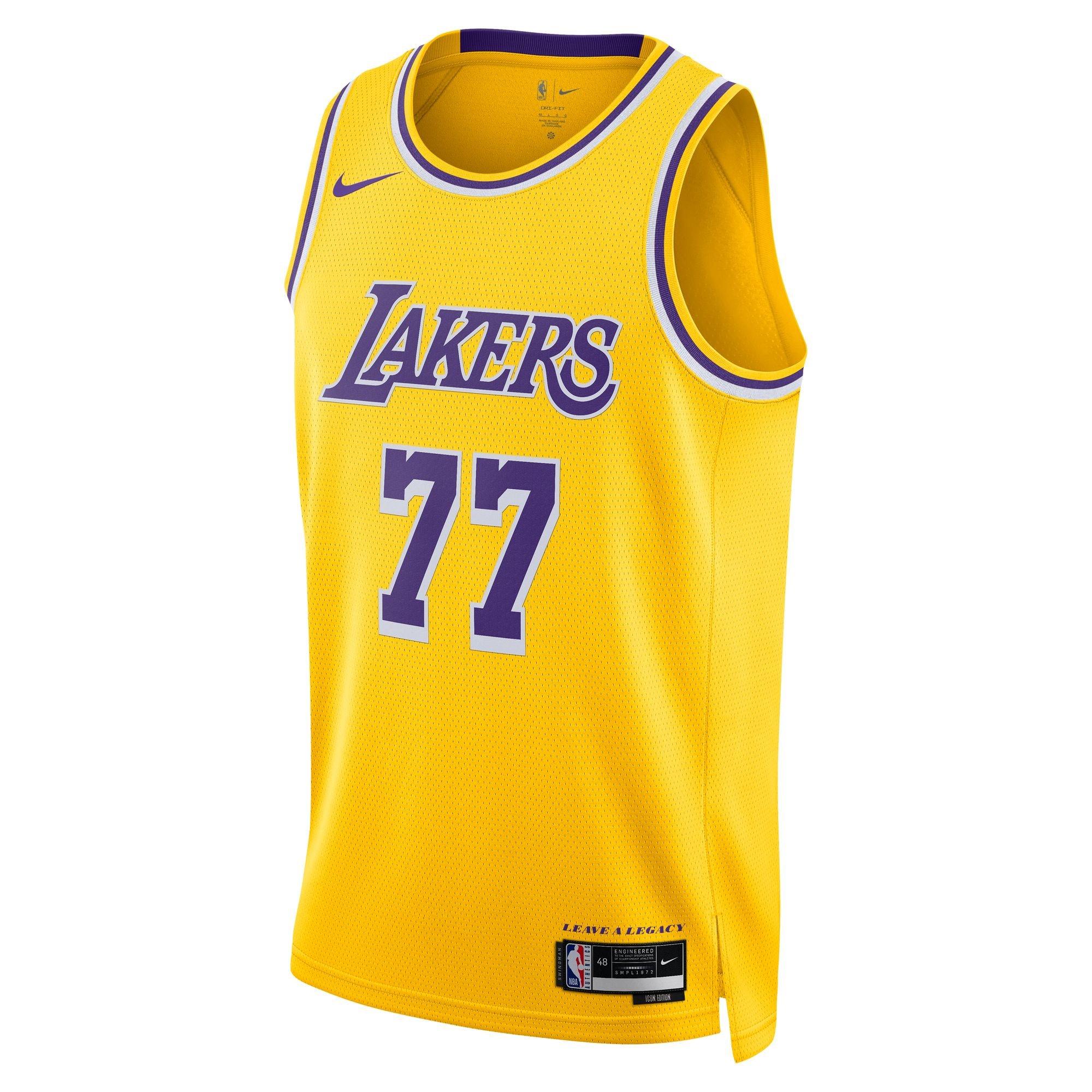 Men's Los Angeles Lakers Swingman Doncic Icon Jersey