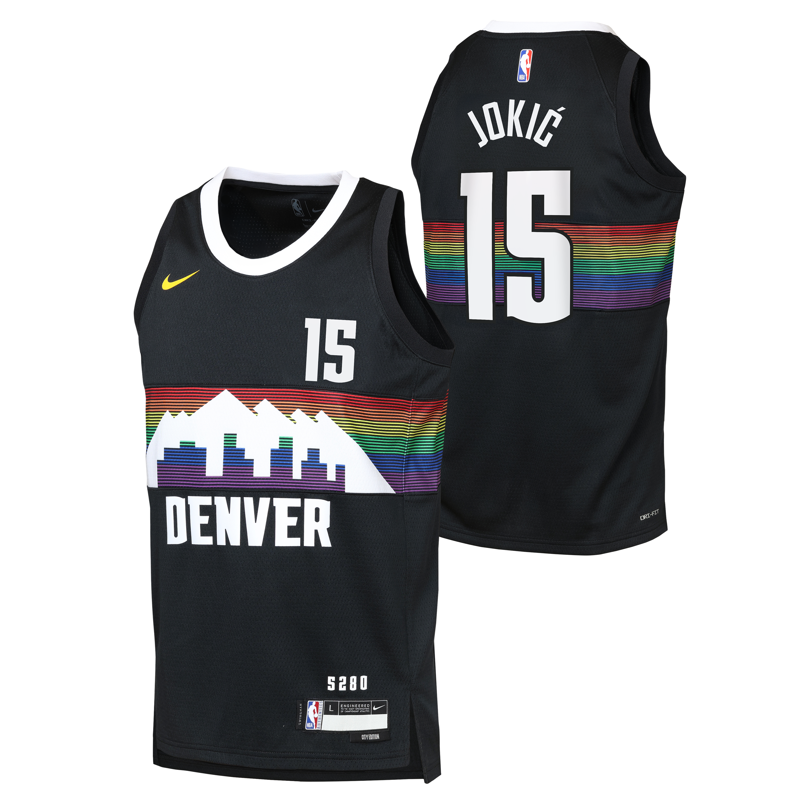 Youth Denver Nuggets City Edition 2025/26 Nikola Jokic Swingman Jersey