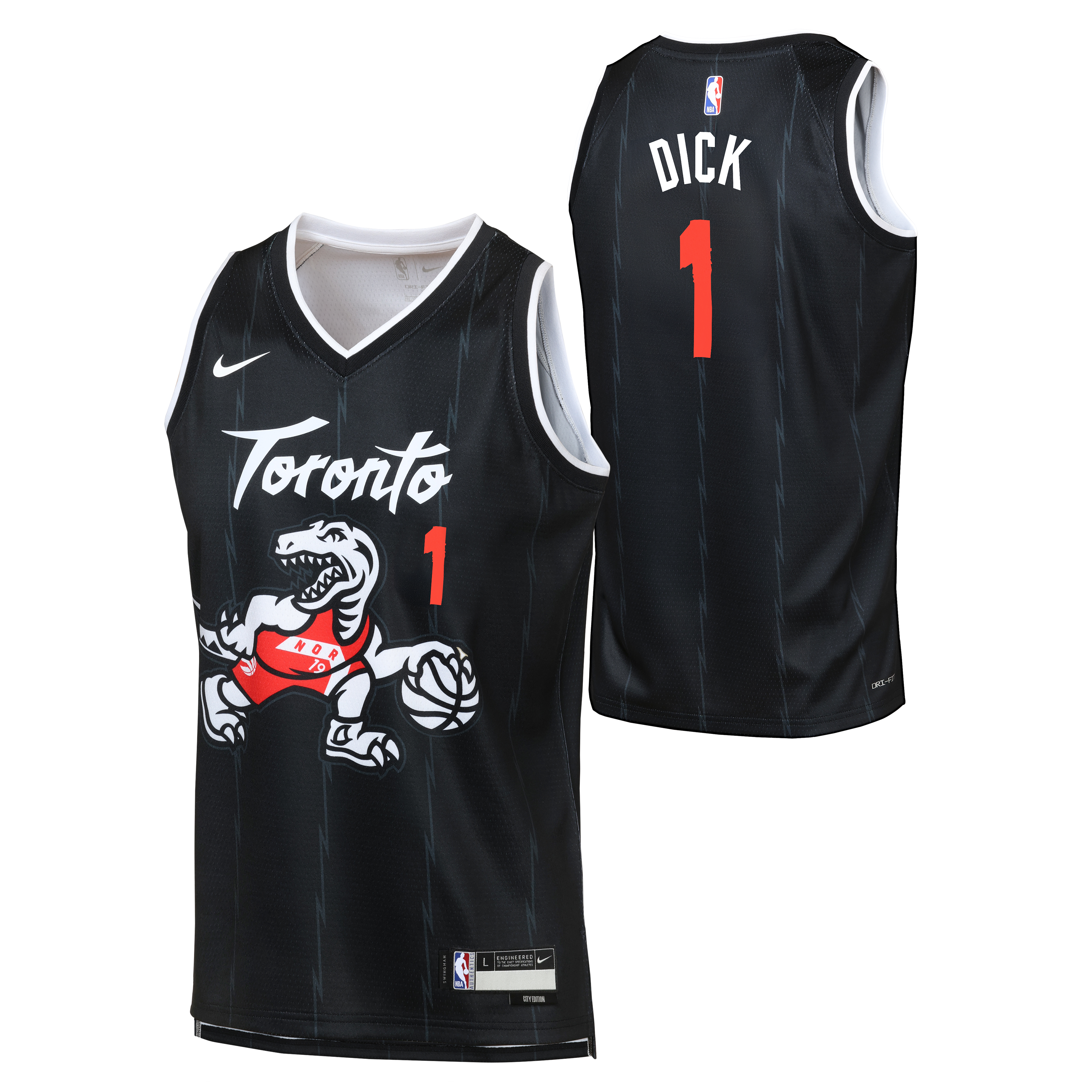Youth Toronto Raptors City Edition 2025/26 Gradey Dick Swingman Jersey