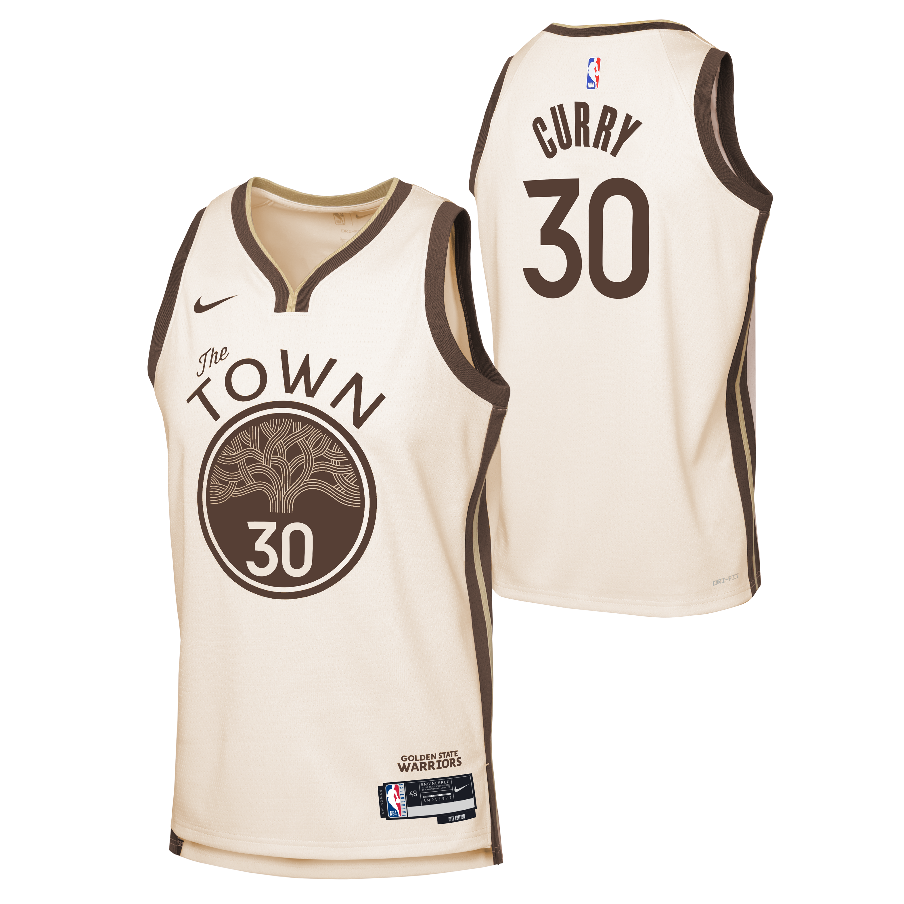 Youth Golden State Warriors Stephen Curry 2025/2026 City Edition Swingman Jersey