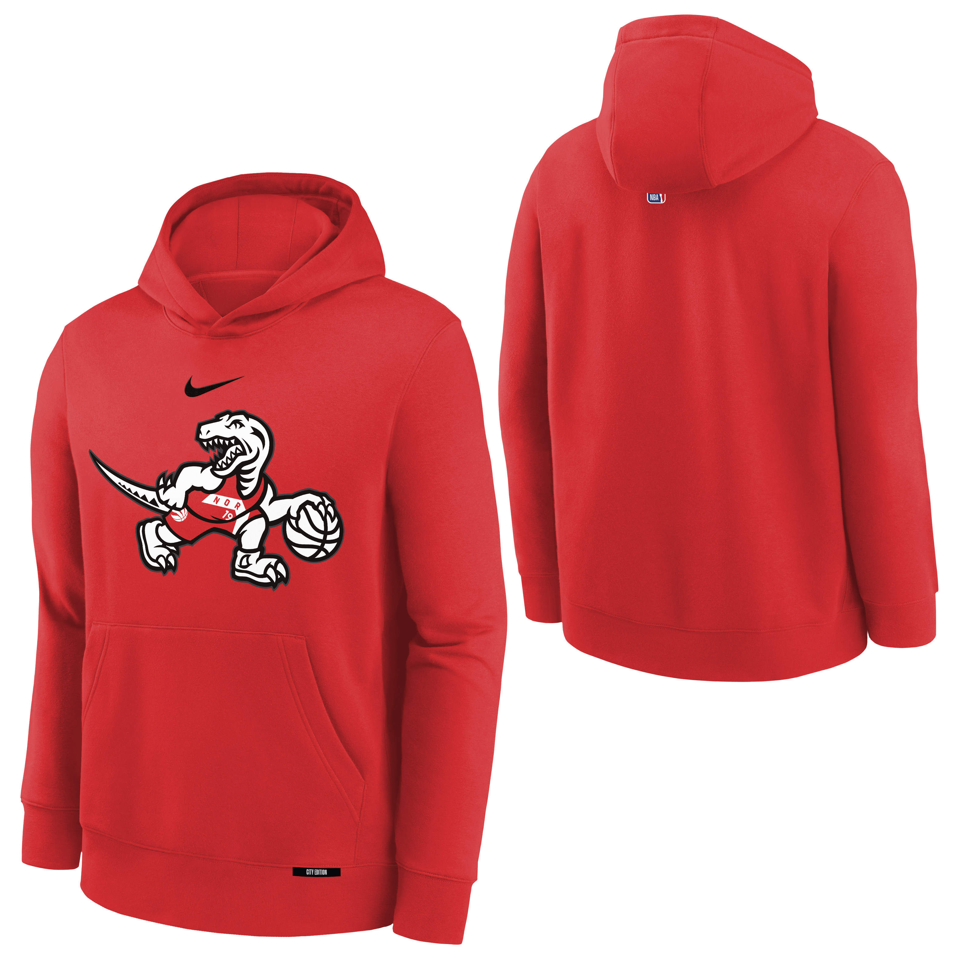Youth Toronto Raptors Club Fleece City Edition 2025/26 Logo Hoodie