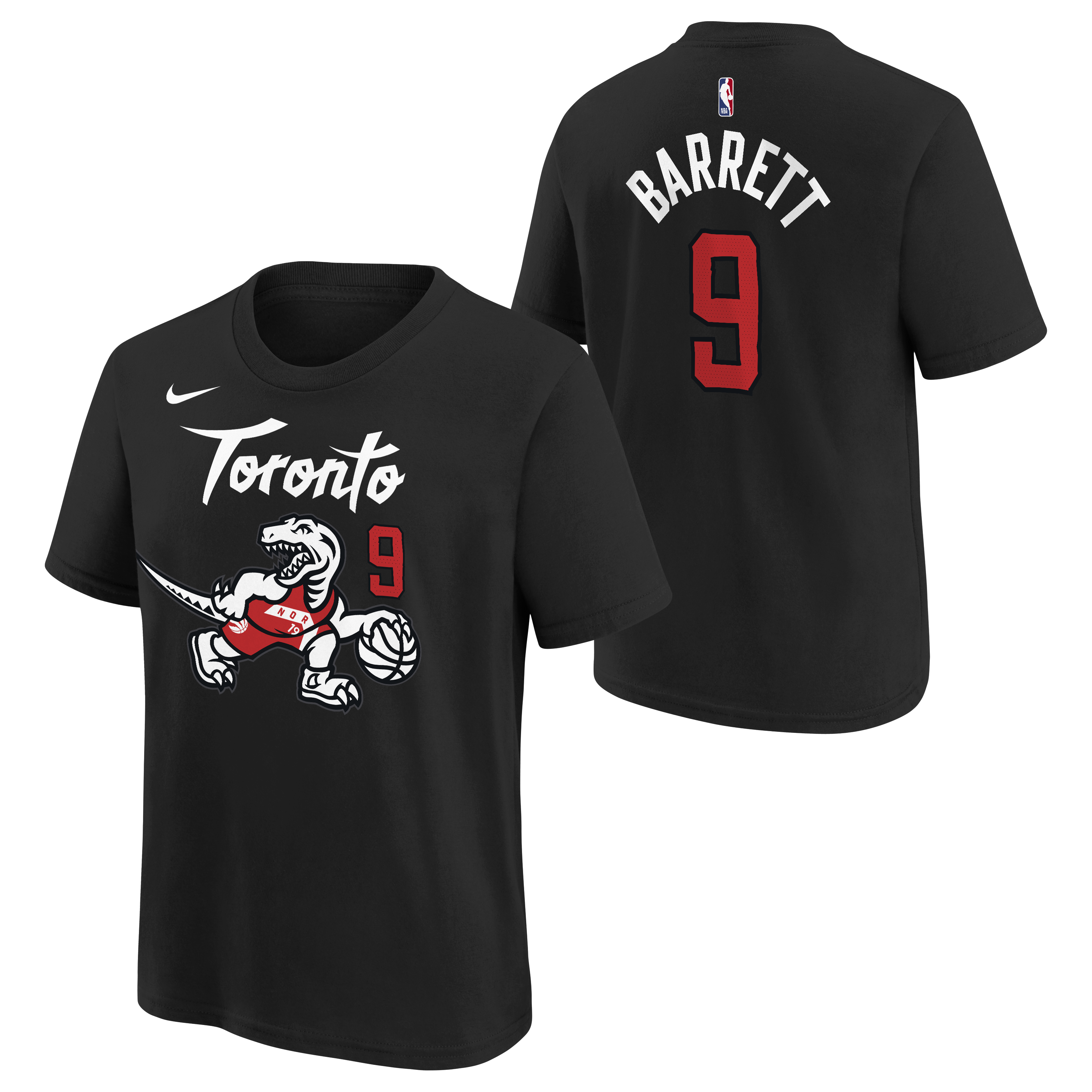 Youth Toronto Raptors Essentials RJ Barrett City Edition 2025/26 Short Sleeve T-Shirt