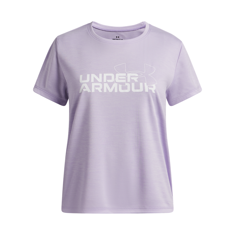 Girls' Tech Twist Wordmark Logo Short Sleeve