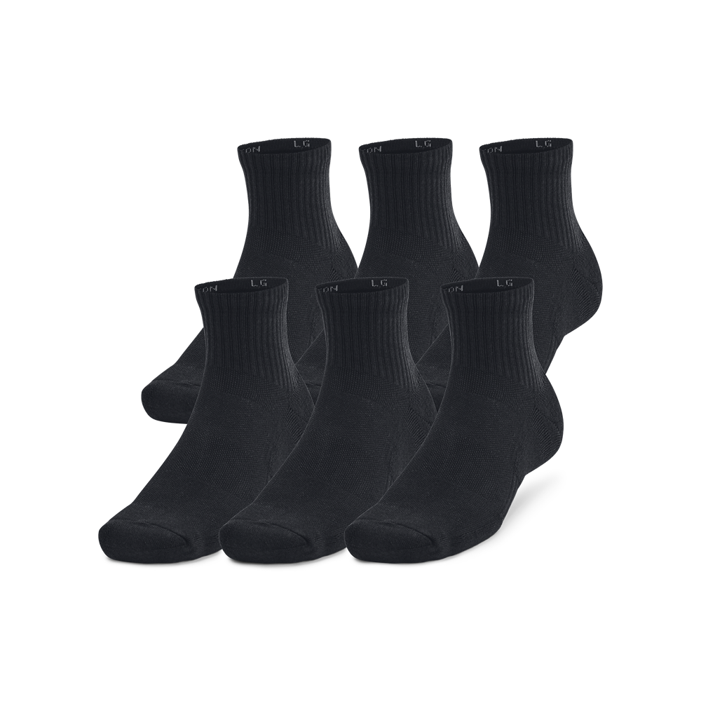 Tech Quarter Socks, 6 Pack