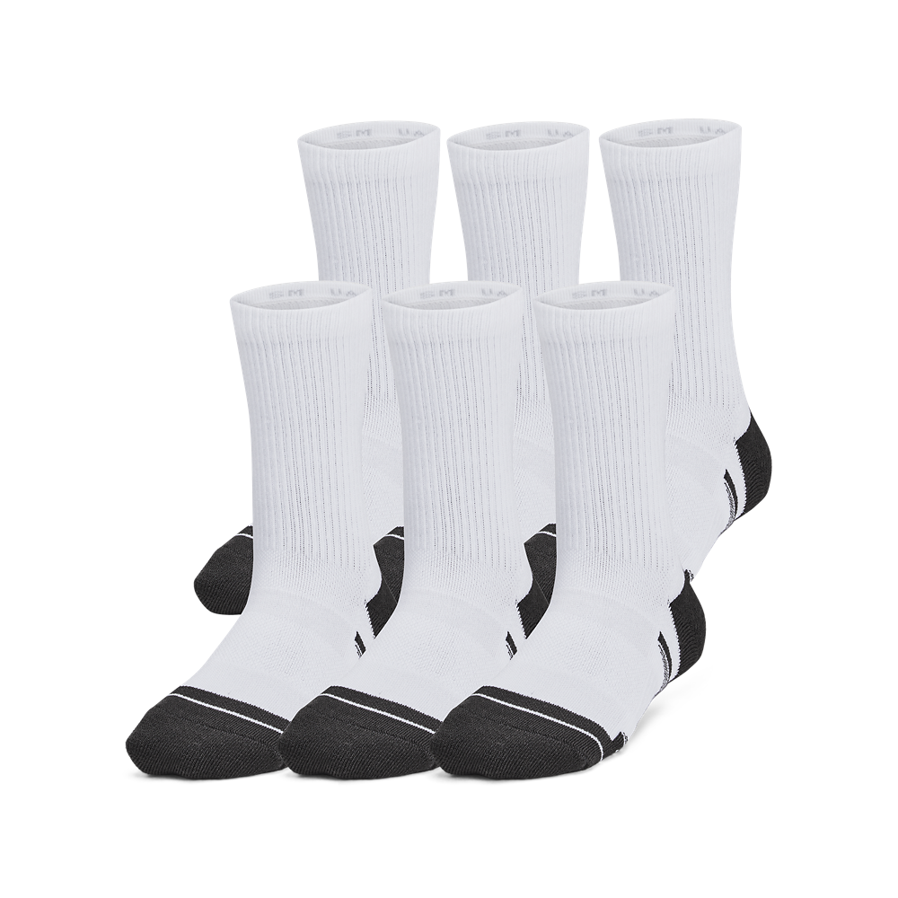 Youth Perf Tech Crew Socks, 6 Pack