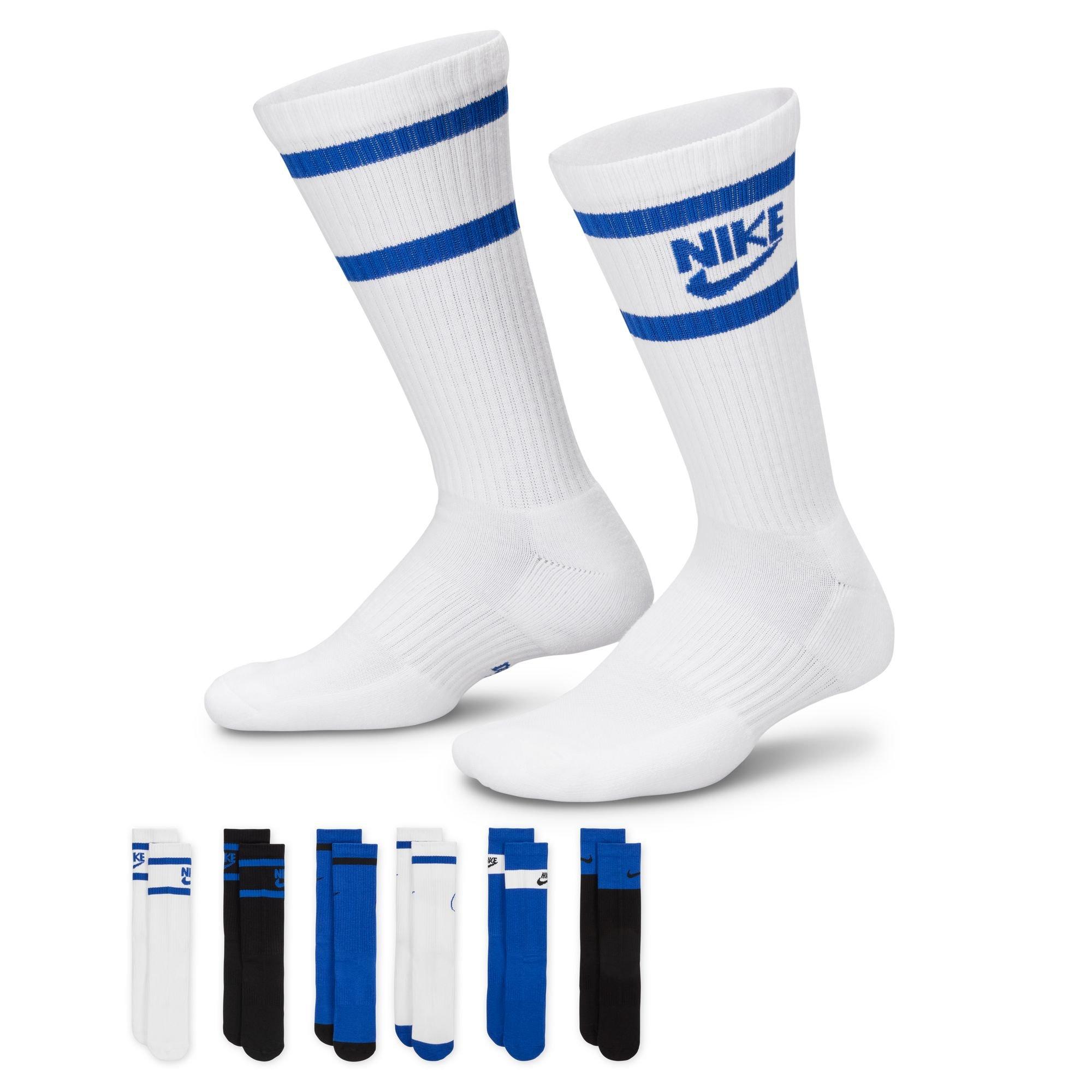 Boys' Cushioned Crew Socks, 6-Pack