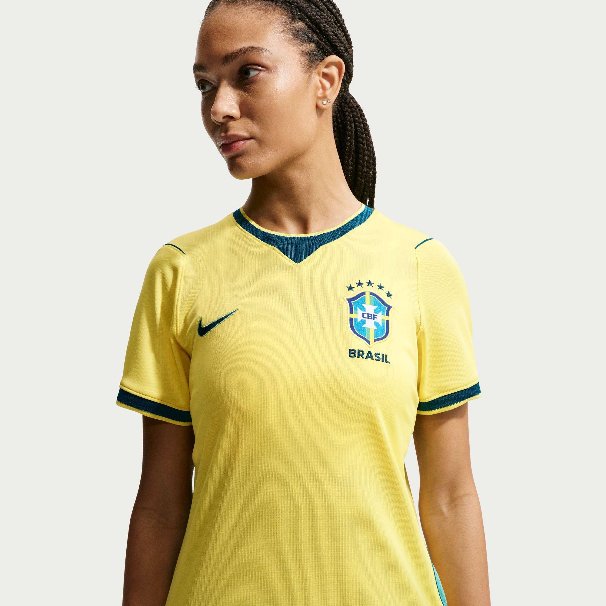 Women's CBF Brazil FIFA World Cup 2026 Dri-Fit Stadium Jersey, Home