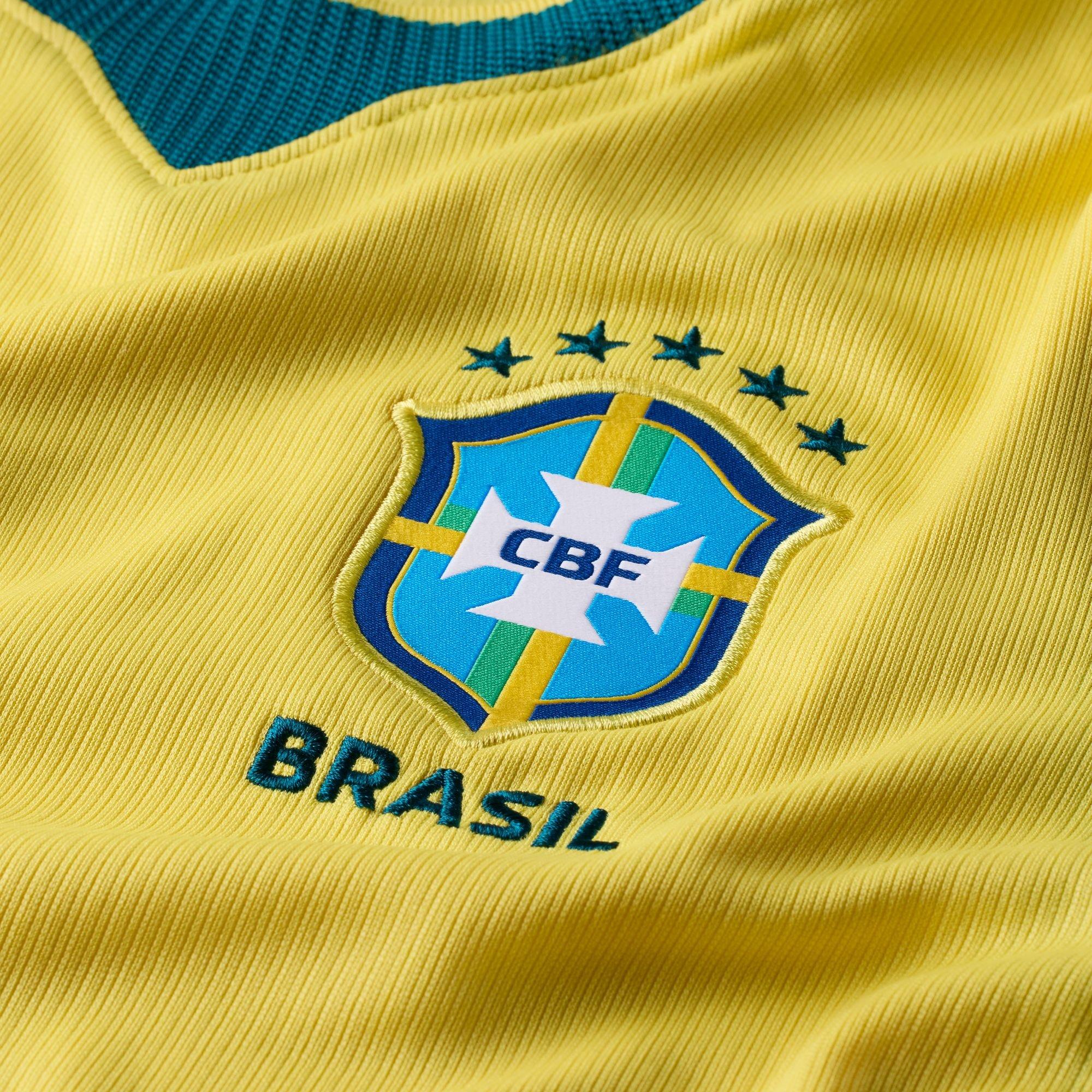 Women's CBF Brazil FIFA World Cup 2026 Dri-Fit Stadium Jersey, Home